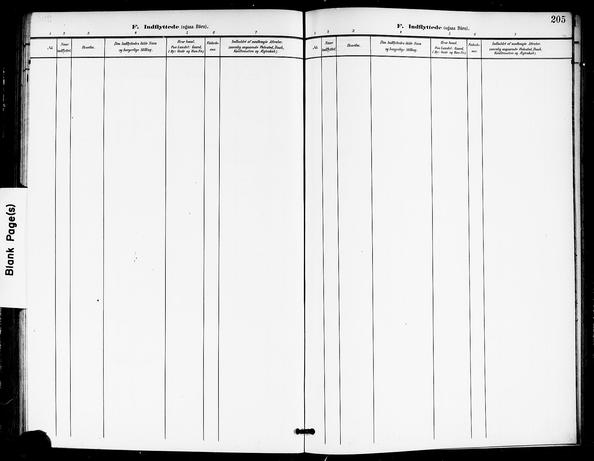 Ullensaker prestekontor Kirkebøker, AV/SAO-A-10236a/G/Gb/L0001: Parish register (copy) no. II 1, 1901-1917, p. 205