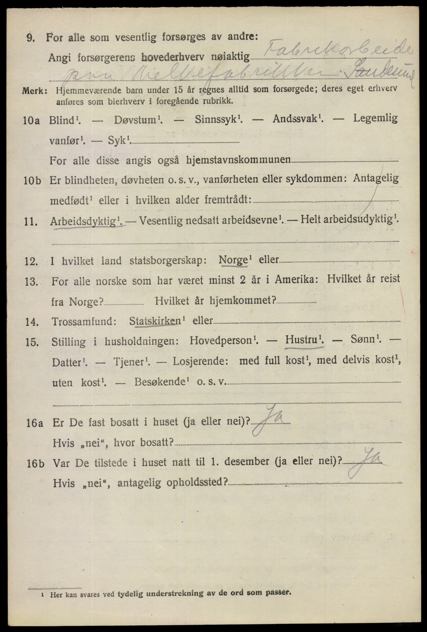 SAO, 1920 census for Tune, 1920, p. 16903