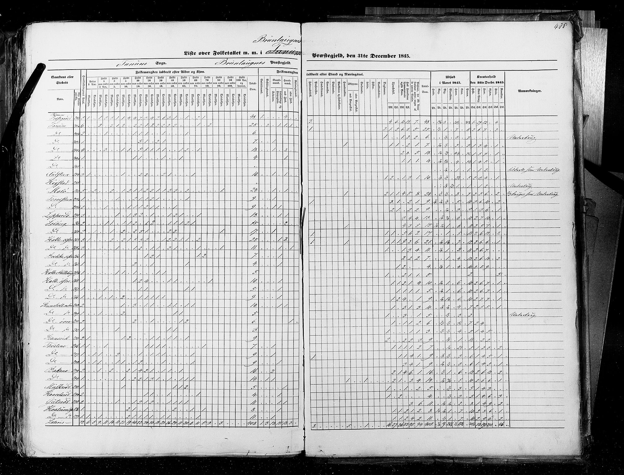 RA, Census 1845, vol. 4: Buskerud amt og Jarlsberg og Larvik amt, 1845, p. 488