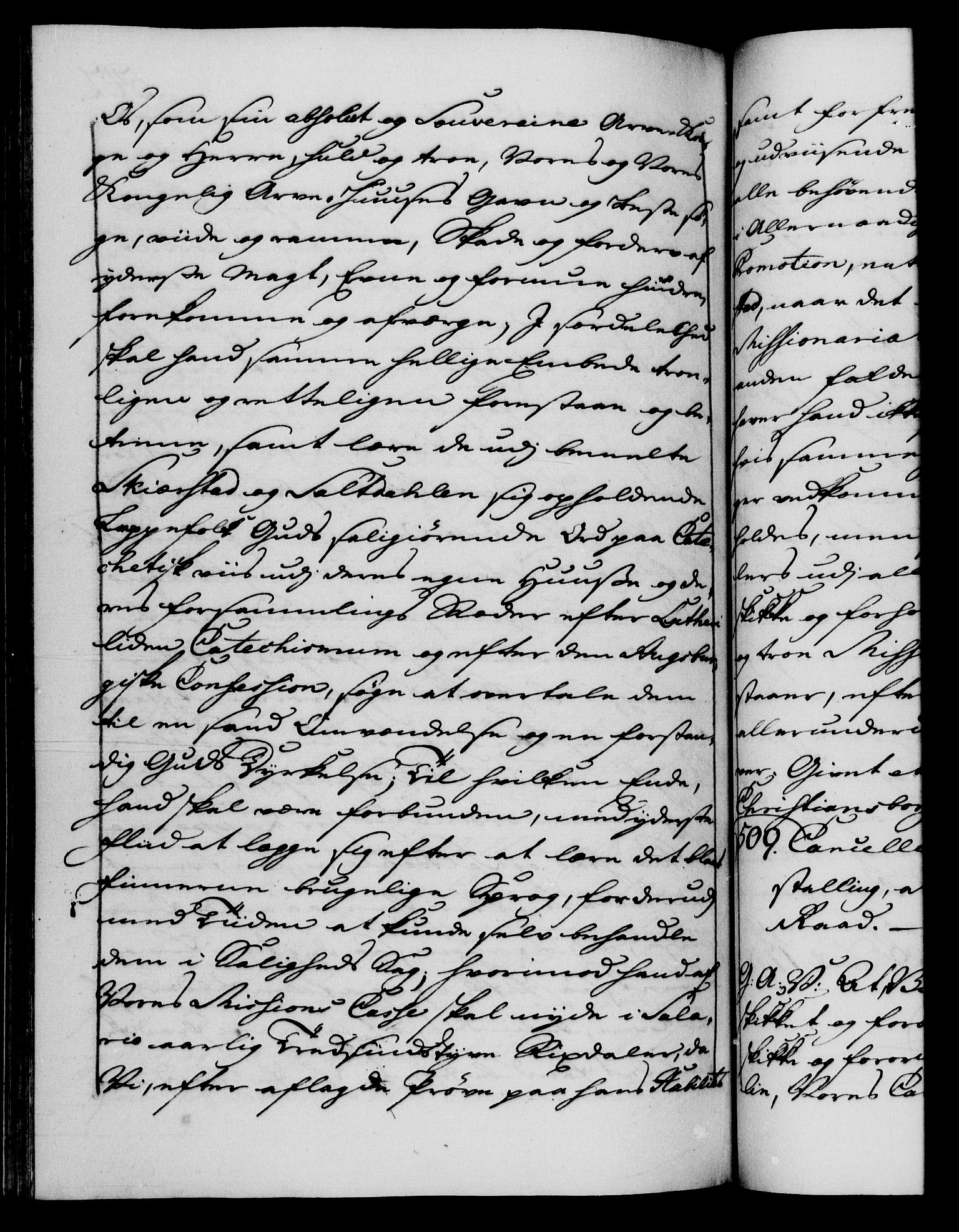 Danske Kanselli 1572-1799, AV/RA-EA-3023/F/Fc/Fca/Fcaa/L0040: Norske registre, 1757-1759, p. 542b