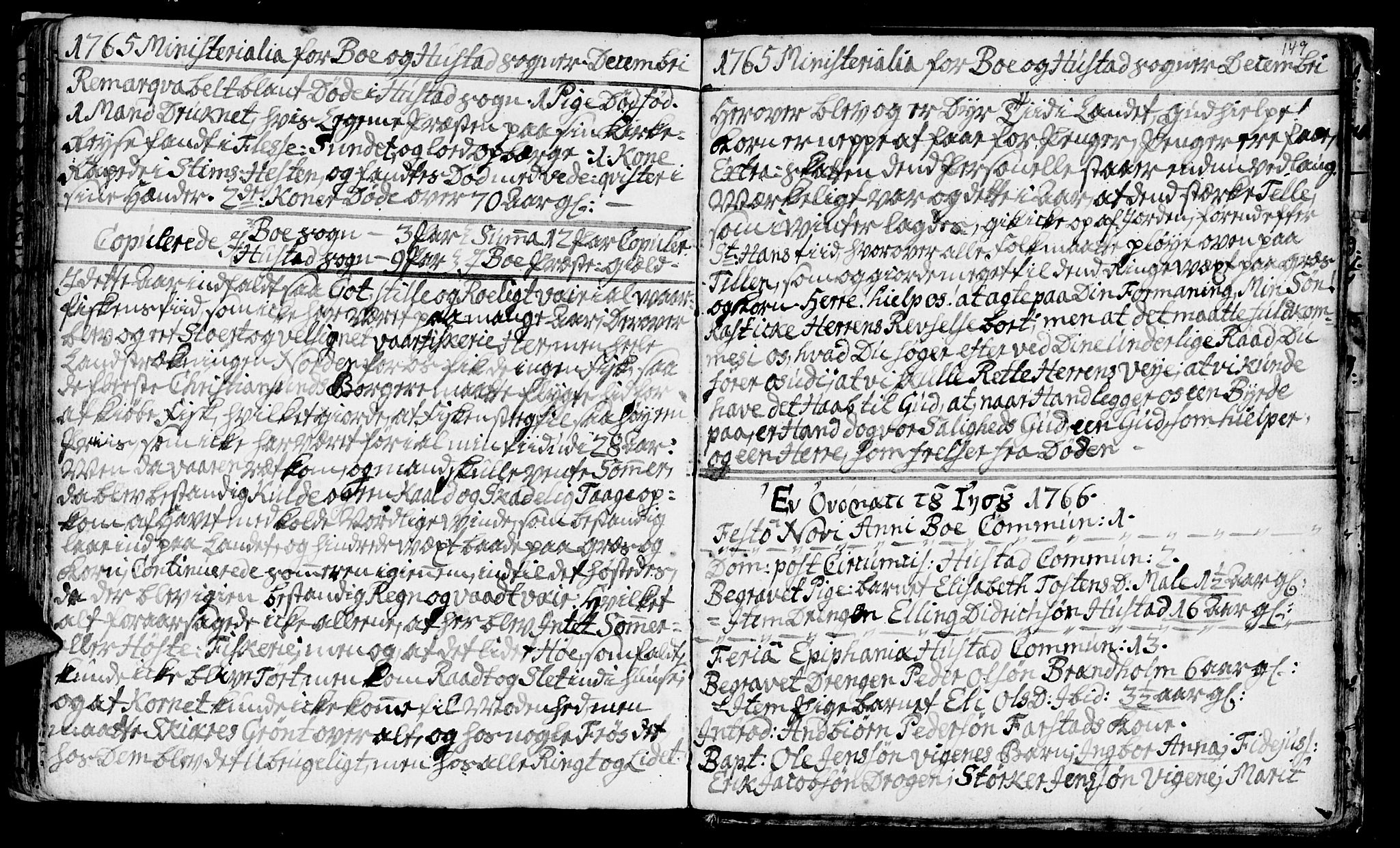 Ministerialprotokoller, klokkerbøker og fødselsregistre - Møre og Romsdal, SAT/A-1454/566/L0760: Parish register (official) no. 566A01, 1739-1766, p. 149