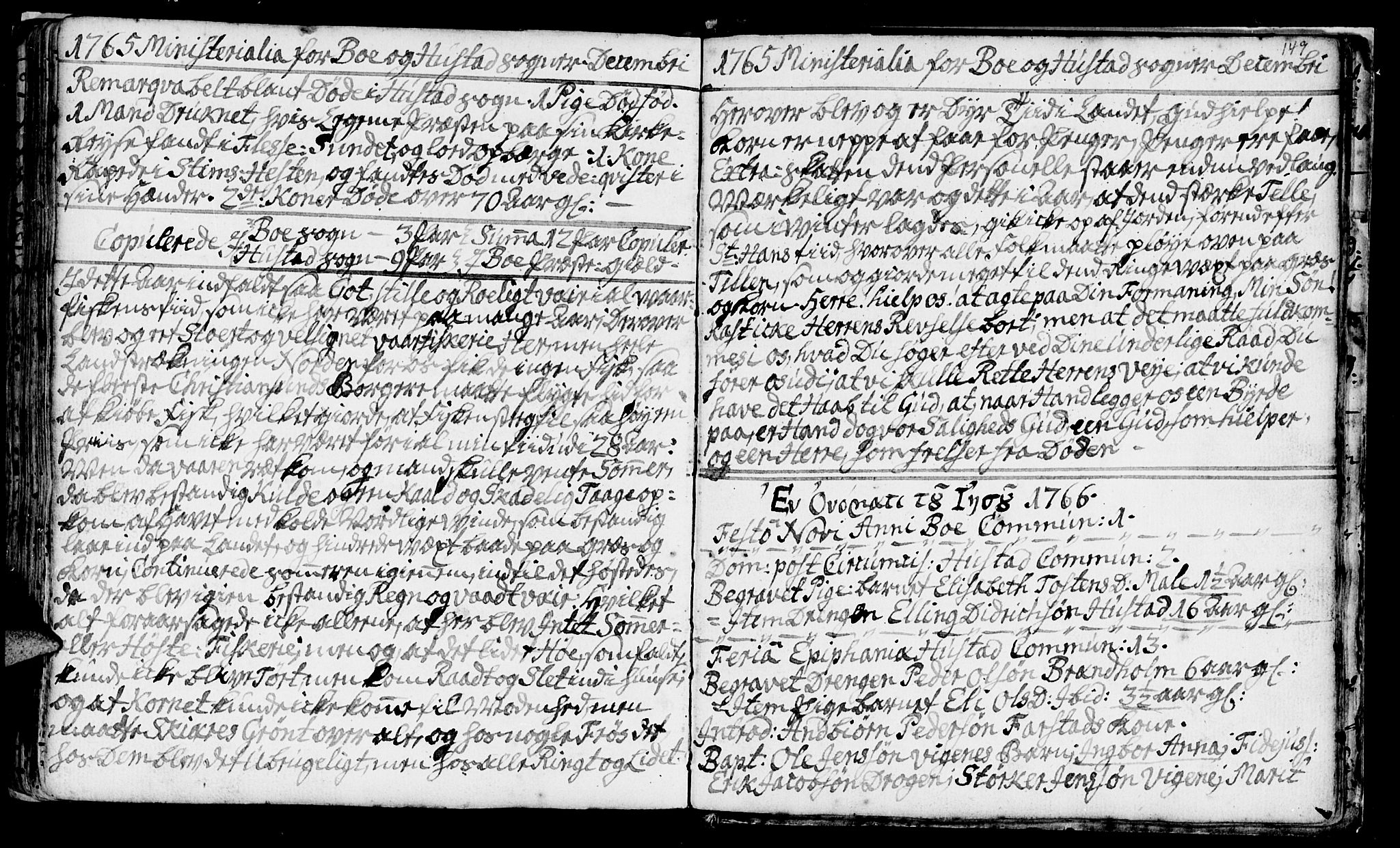 Ministerialprotokoller, klokkerbøker og fødselsregistre - Møre og Romsdal, AV/SAT-A-1454/566/L0760: Parish register (official) no. 566A01, 1739-1766, p. 149