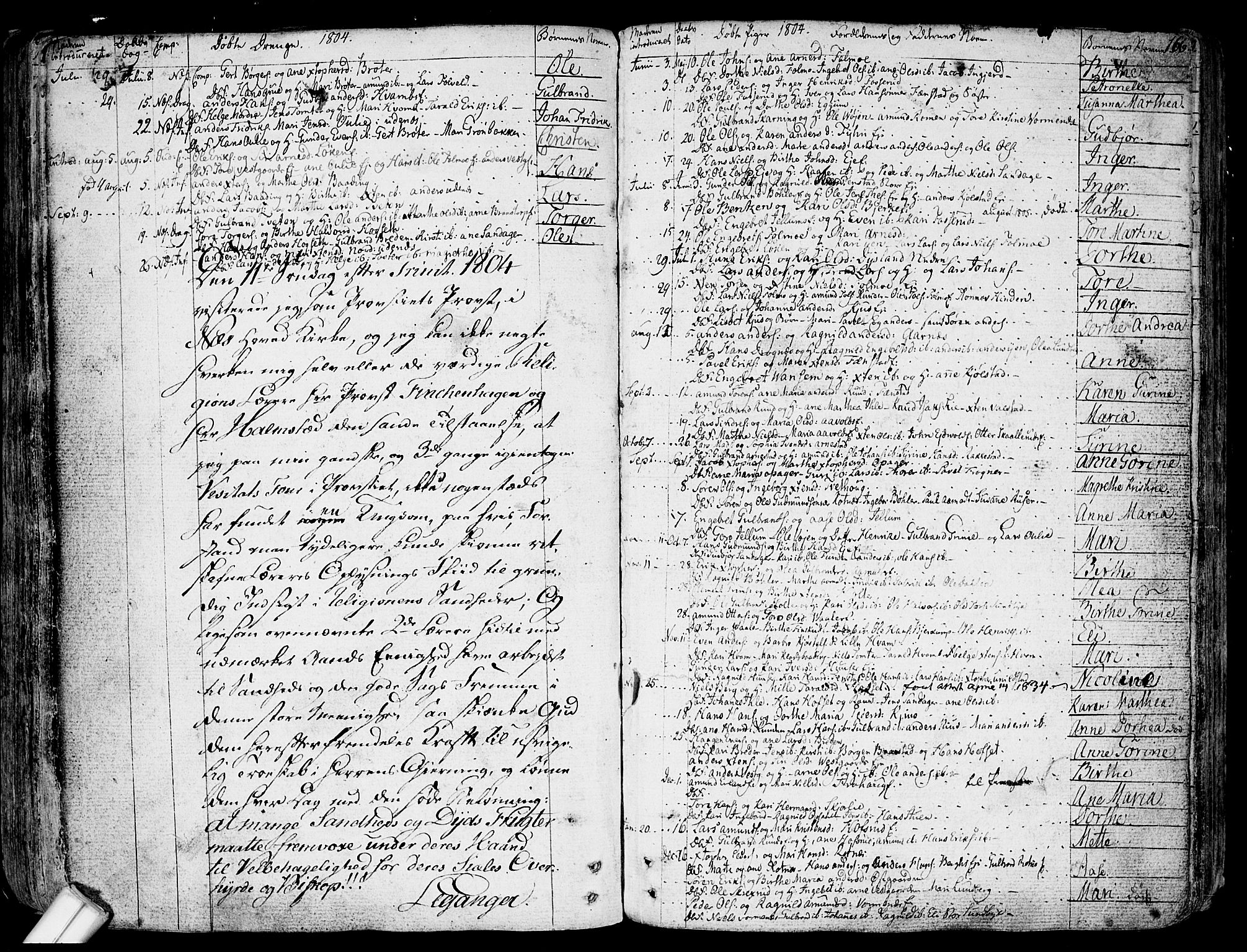 Nes prestekontor Kirkebøker, SAO/A-10410/F/Fa/L0004: Parish register (official) no. I 4, 1781-1816, p. 166