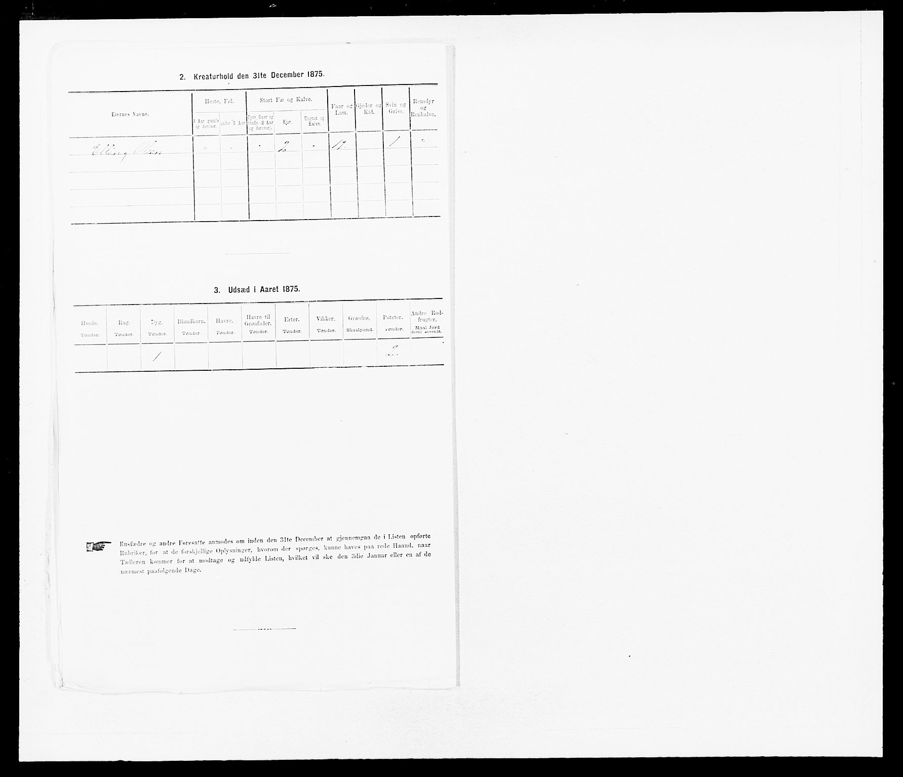 SAB, 1875 census for 1417P Vik, 1875, p. 811