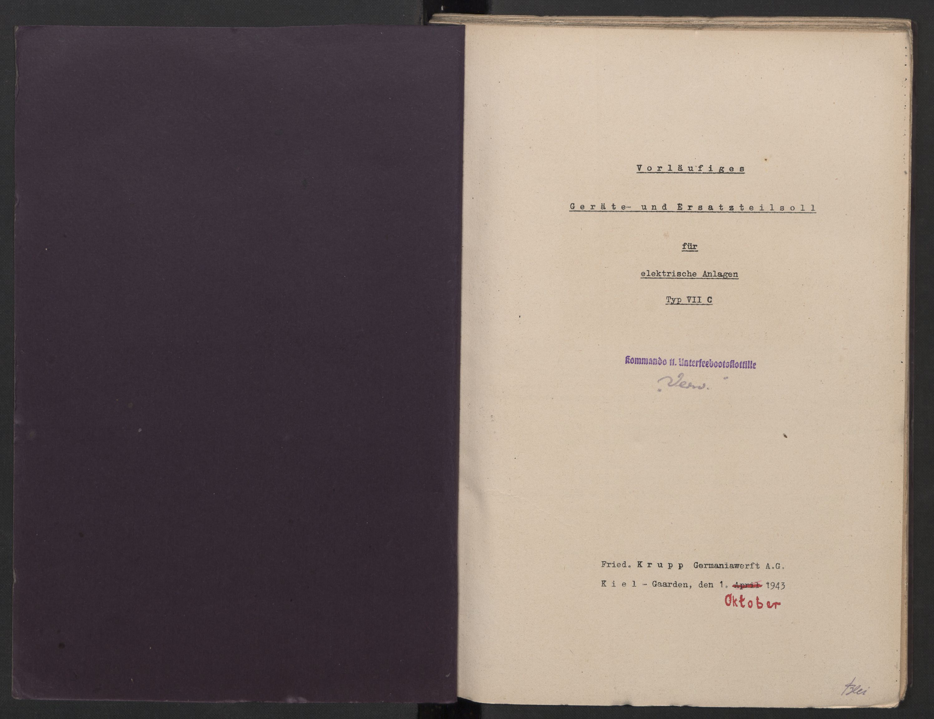 Kriegsmarine Norwegen, Kommando 11. Unterseebootflottille, AV/RA-RAFA-5081/F/L0001: --, 1943, p. 29