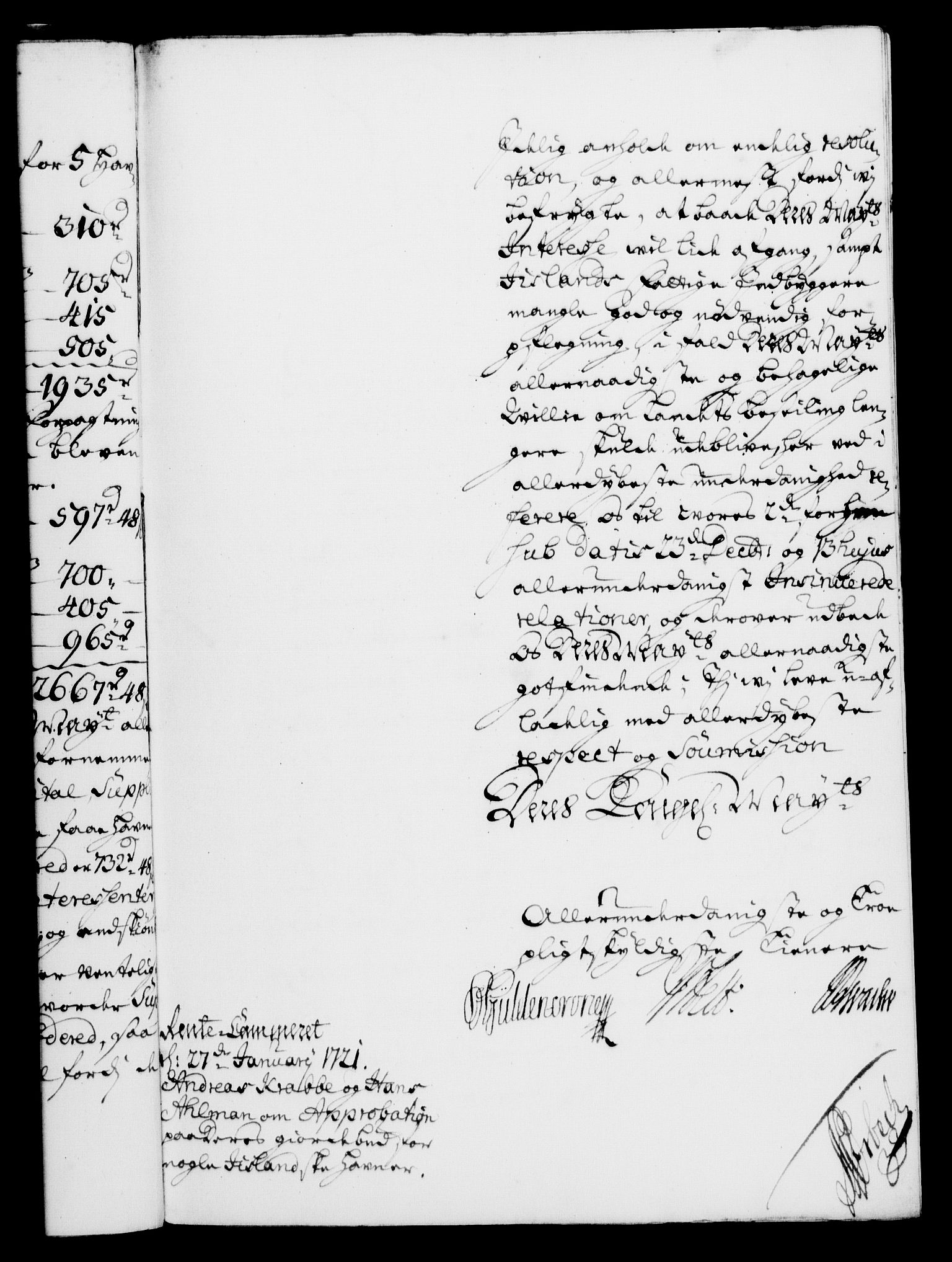 Rentekammeret, Kammerkanselliet, RA/EA-3111/G/Gf/Gfa/L0004: Norsk relasjons- og resolusjonsprotokoll (merket RK 52.4), 1721, p. 182
