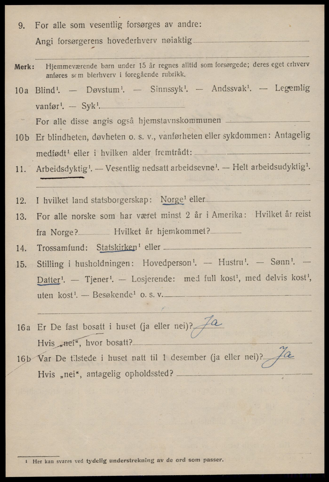 SAT, 1920 census for Molde, 1920, p. 7016