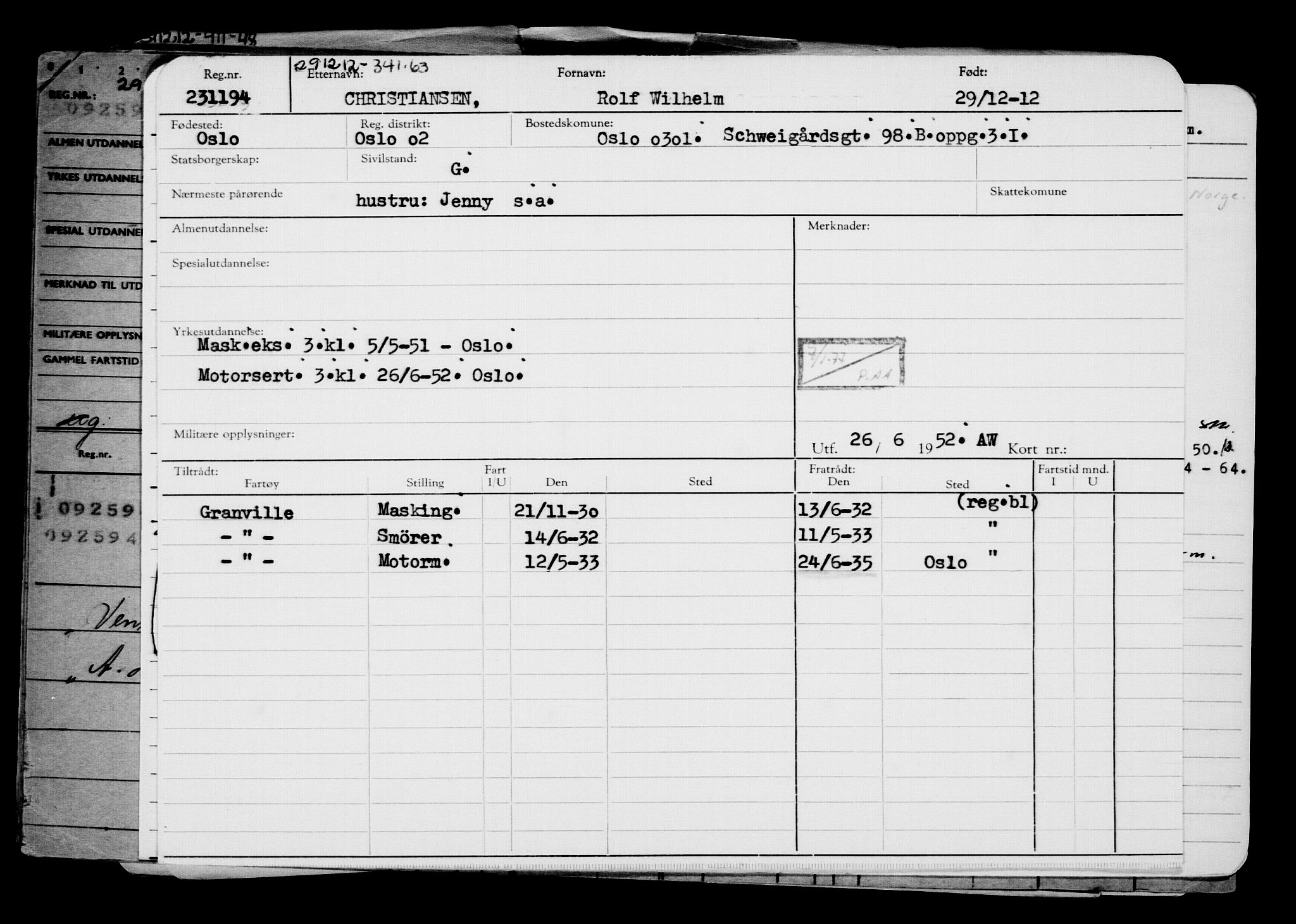 Direktoratet for sjømenn, AV/RA-S-3545/G/Gb/L0109: Hovedkort, 1912-1913, p. 482