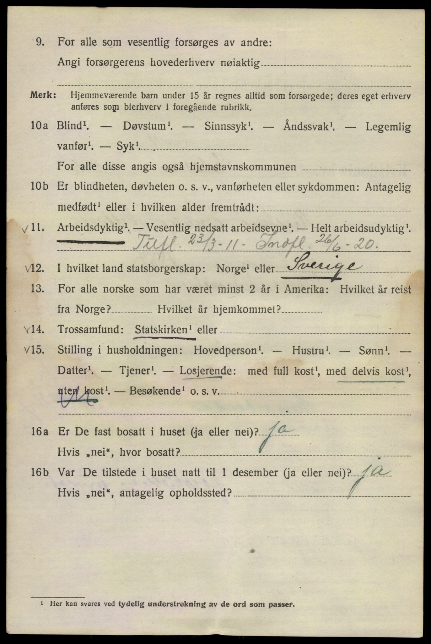 SAO, 1920 census for Kristiania, 1920, p. 215070