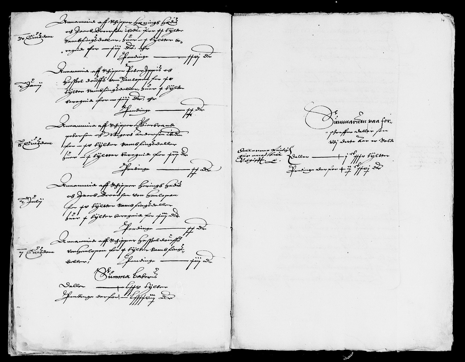Rentekammeret inntil 1814, Reviderte regnskaper, Lensregnskaper, AV/RA-EA-5023/R/Rb/Rba/L0036: Akershus len, 1614-1615