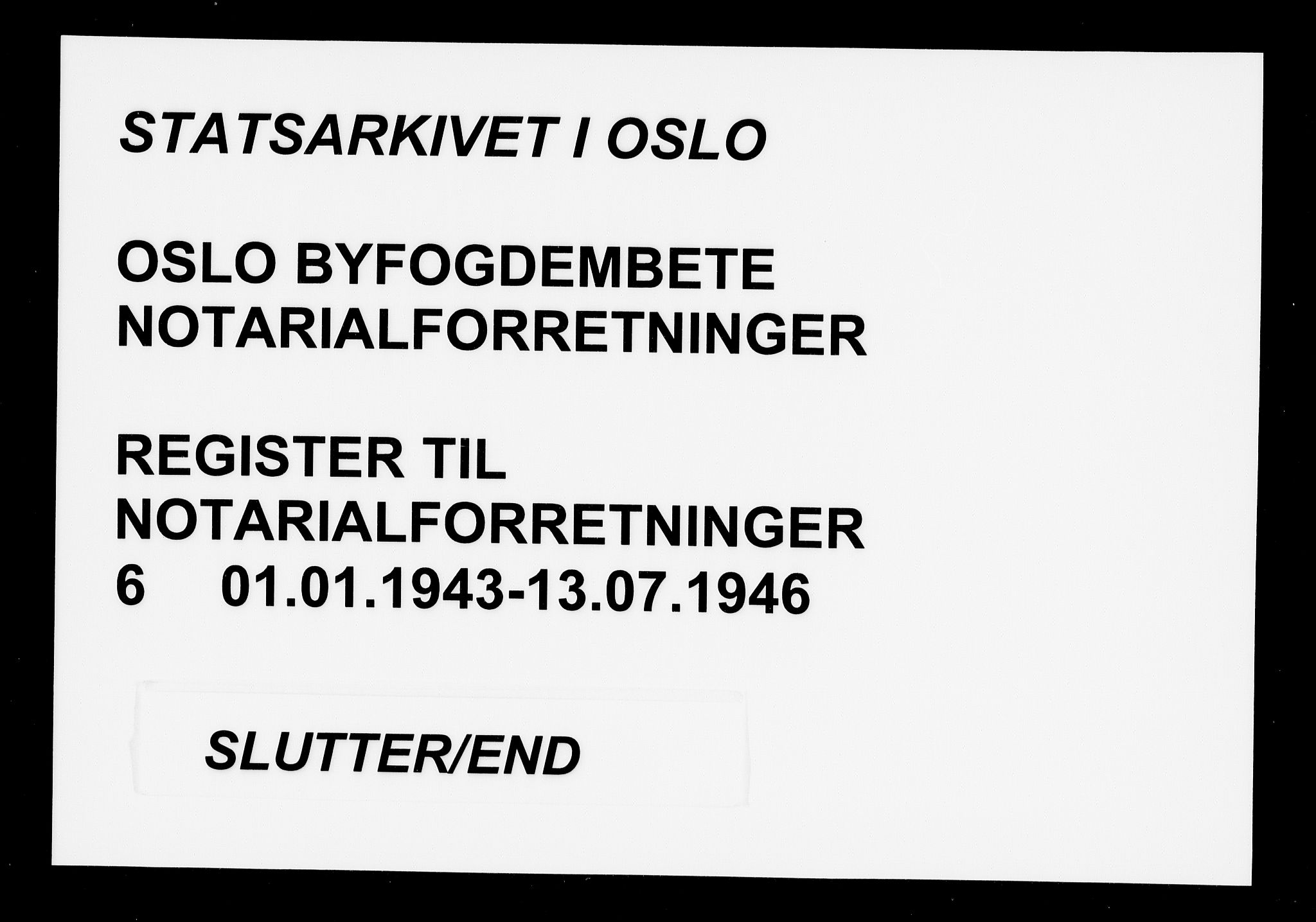 Oslo byfogd avd. I, SAO/A-10220/L/La/L0006: Vigselsregister, 1943-1946, p. 139