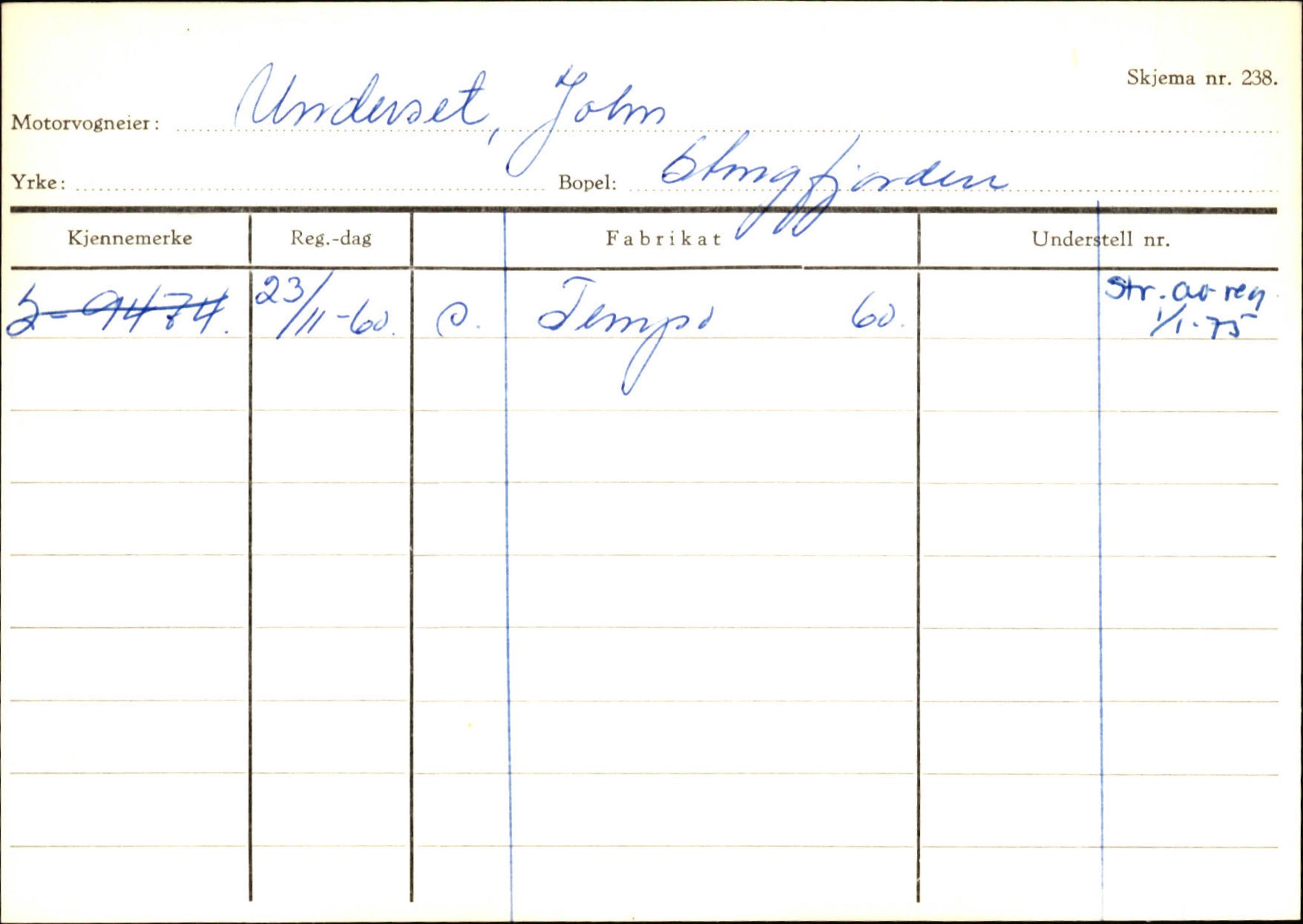 Statens vegvesen, Sogn og Fjordane vegkontor, AV/SAB-A-5301/4/F/L0132: Eigarregister Askvoll A-Å. Balestrand A-Å, 1945-1975, p. 1384