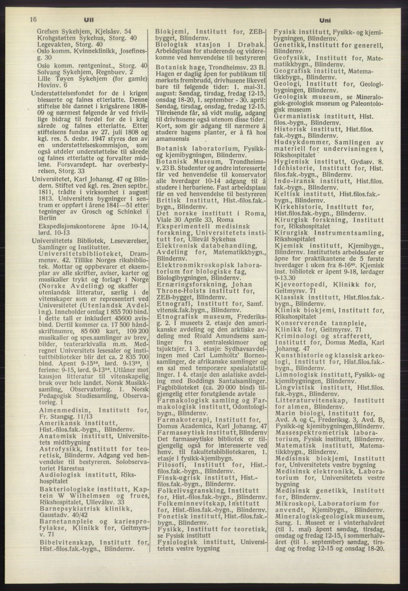 Kristiania/Oslo adressebok, PUBL/-, 1970-1971, p. 16