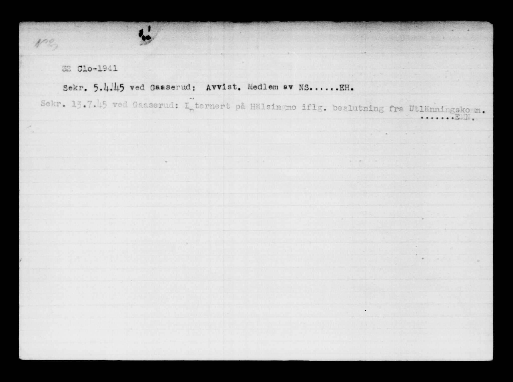 Den Kgl. Norske Legasjons Flyktningskontor, AV/RA-S-6753/V/Va/L0011: Kjesäterkartoteket.  Flyktningenr. 25300-28349, 1940-1945, p. 1974