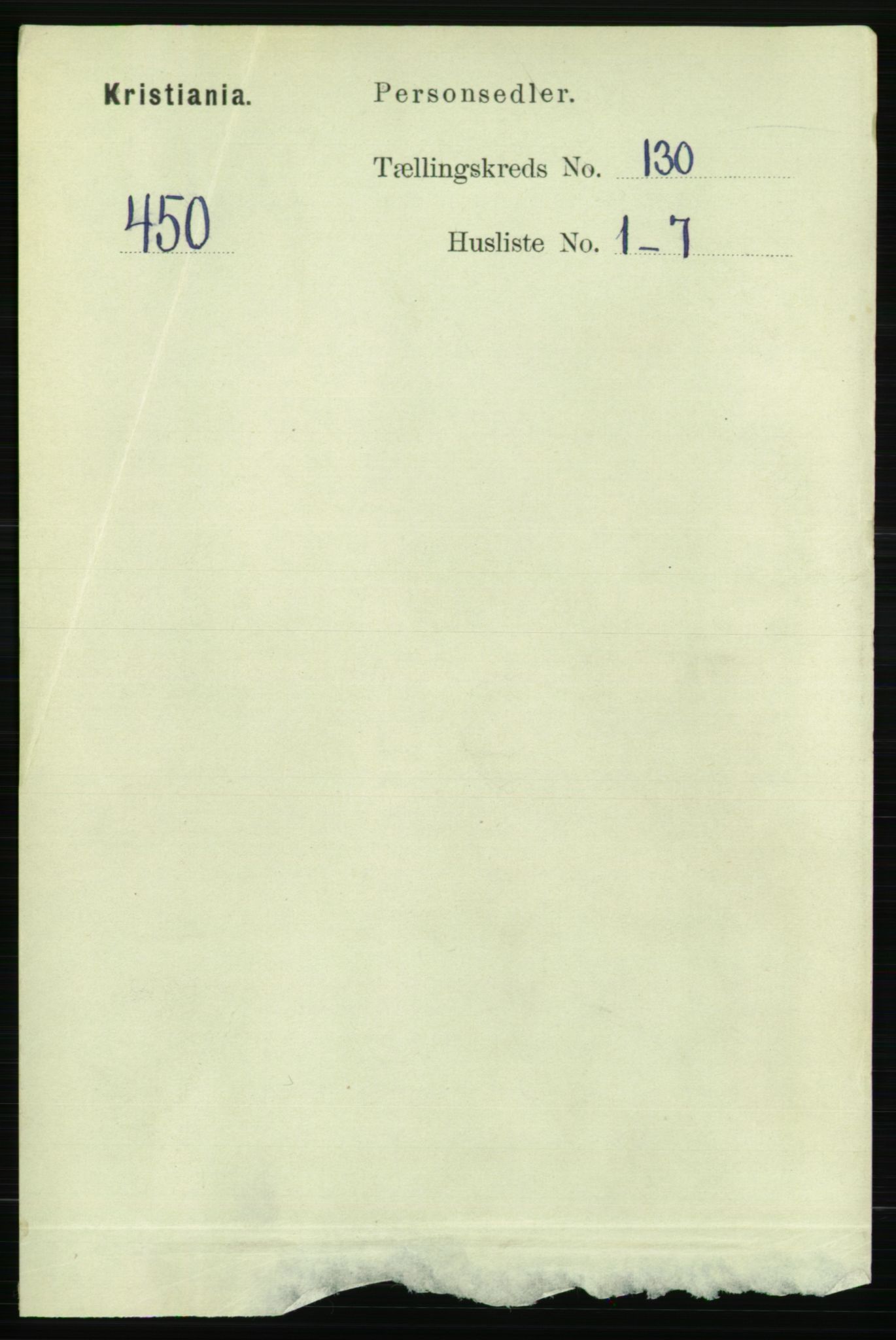 RA, 1891 census for 0301 Kristiania, 1891, p. 70064