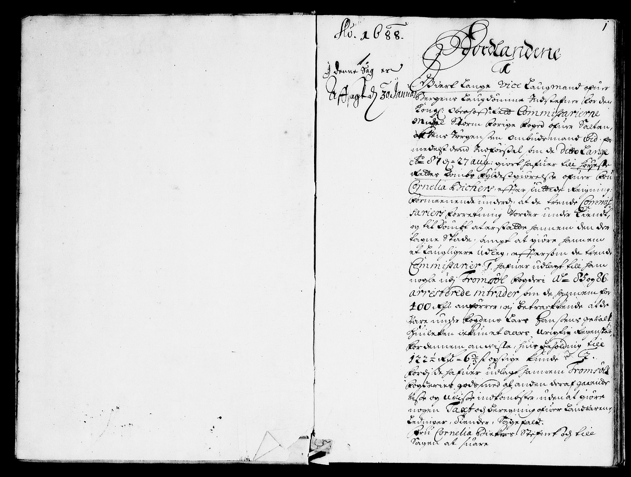 Overhoffretten 1667-1797, AV/RA-EA-2884/Ad/L0250: Ekstraktprotokoll, 1688, p. 0b-1a