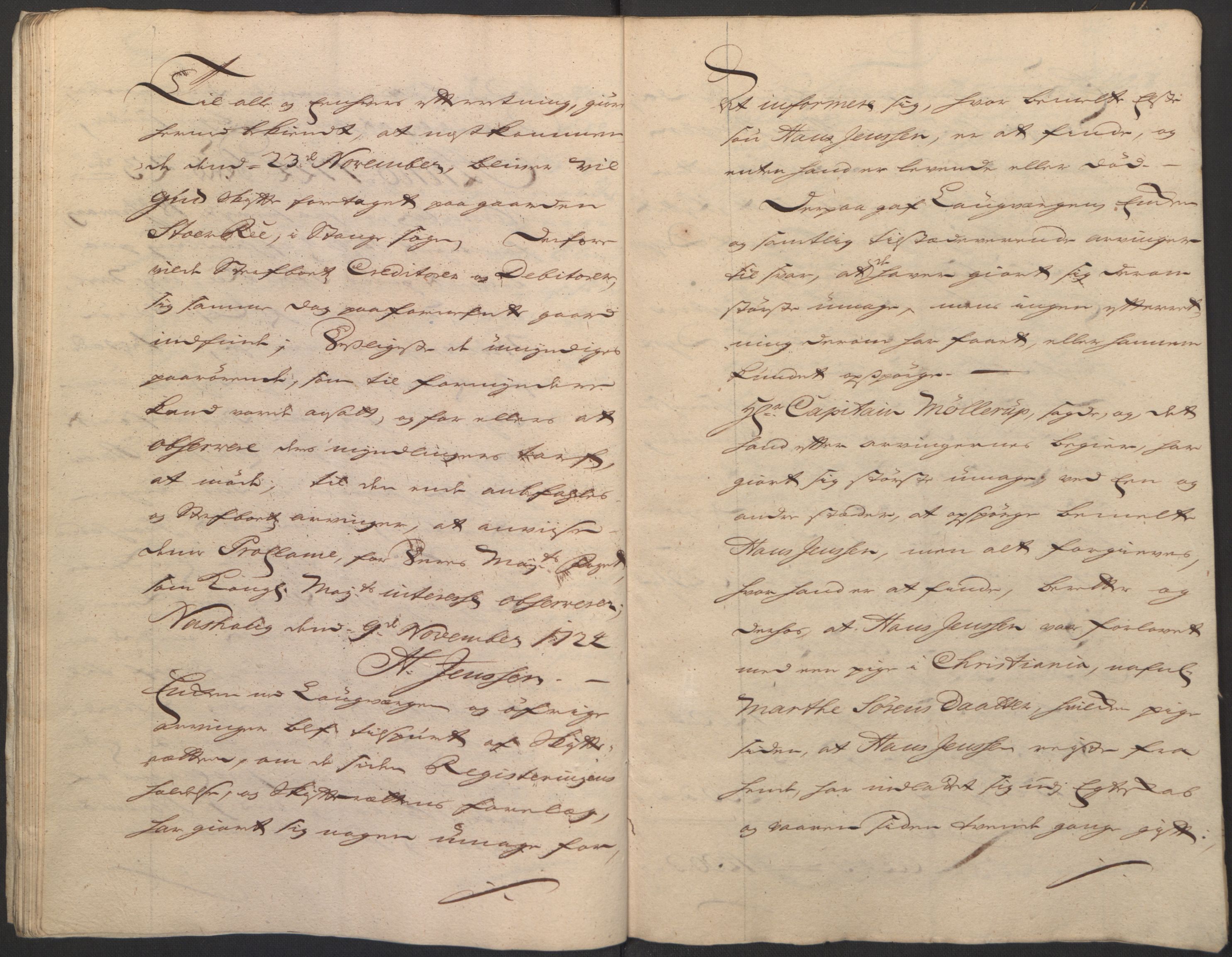 Forsvaret, Generalauditøren, AV/RA-RAFA-1772/F/Fj/Fjb/L0004: Skifter nr. 160 - 194 (1723, 1724), 1723-1724, p. 128