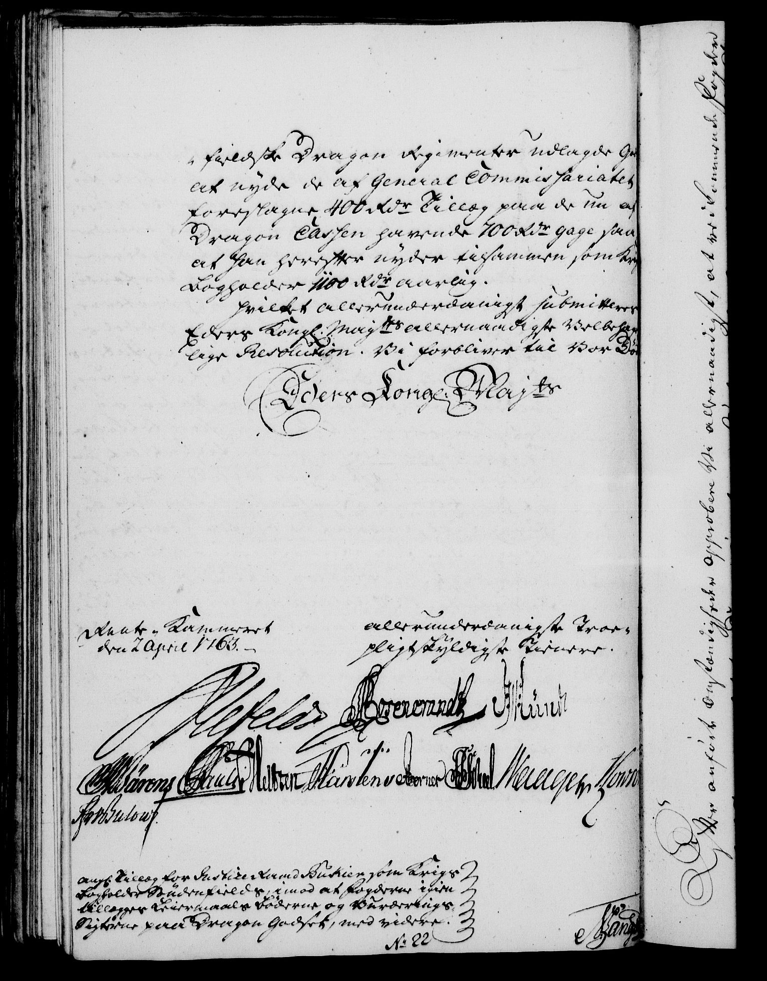 Rentekammeret, Kammerkanselliet, AV/RA-EA-3111/G/Gf/Gfa/L0045: Norsk relasjons- og resolusjonsprotokoll (merket RK 52.45), 1763, p. 171