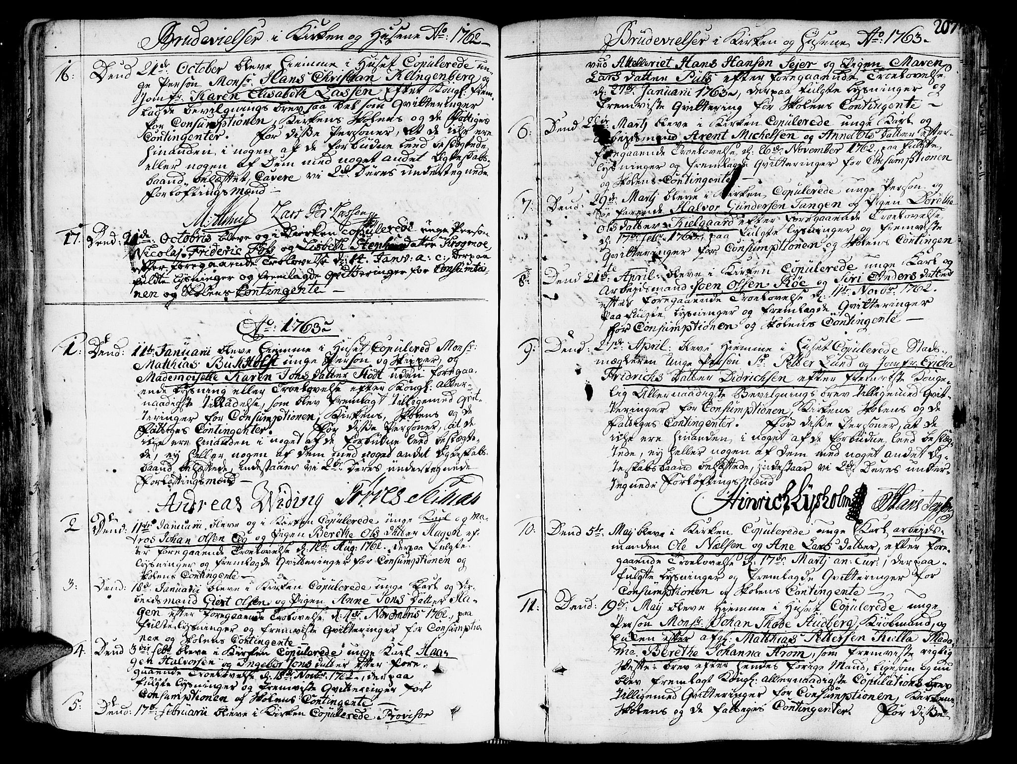 Ministerialprotokoller, klokkerbøker og fødselsregistre - Sør-Trøndelag, SAT/A-1456/602/L0103: Parish register (official) no. 602A01, 1732-1774, p. 207