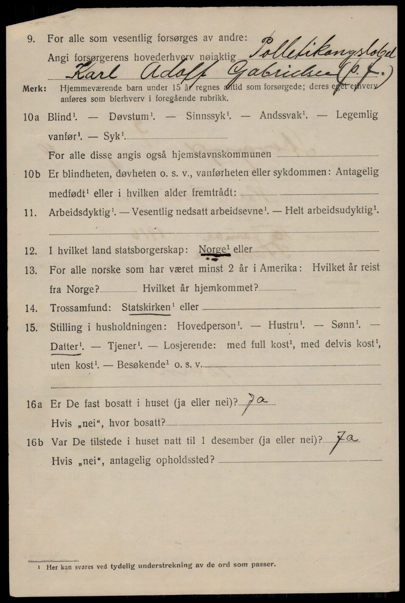 SAST, 1920 census for Stavanger, 1920, p. 51543