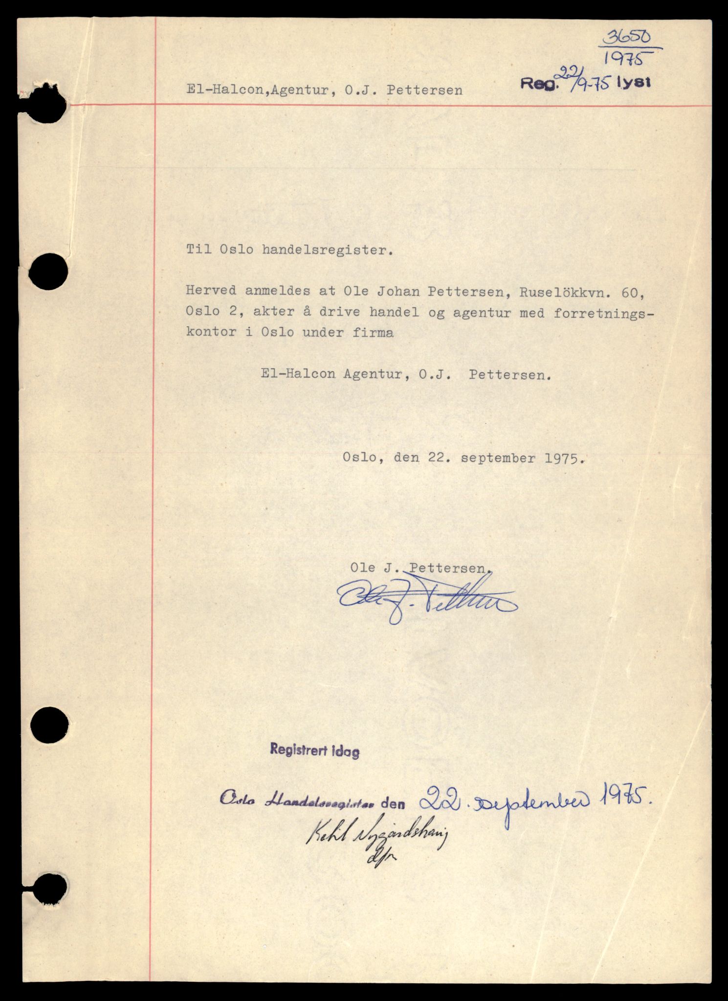 Oslo byfogd, Handelsregisteret, AV/SAT-A-10867/G/Gb/Gba/L0010: Enkeltmannsforetak, Elg-Eø, 1944-1990