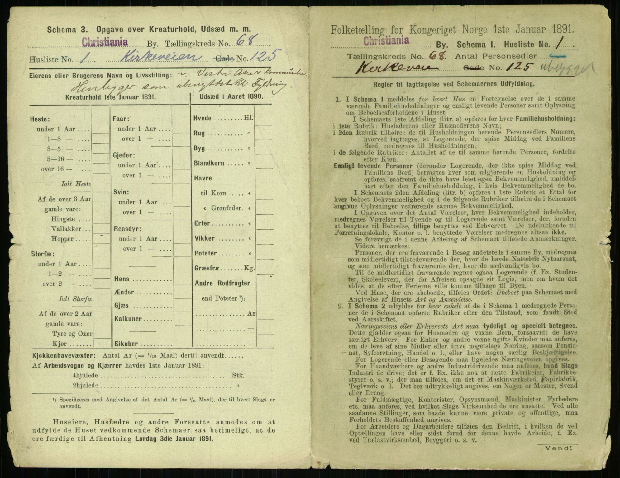 RA, 1891 census for 0301 Kristiania, 1891, p. 37364