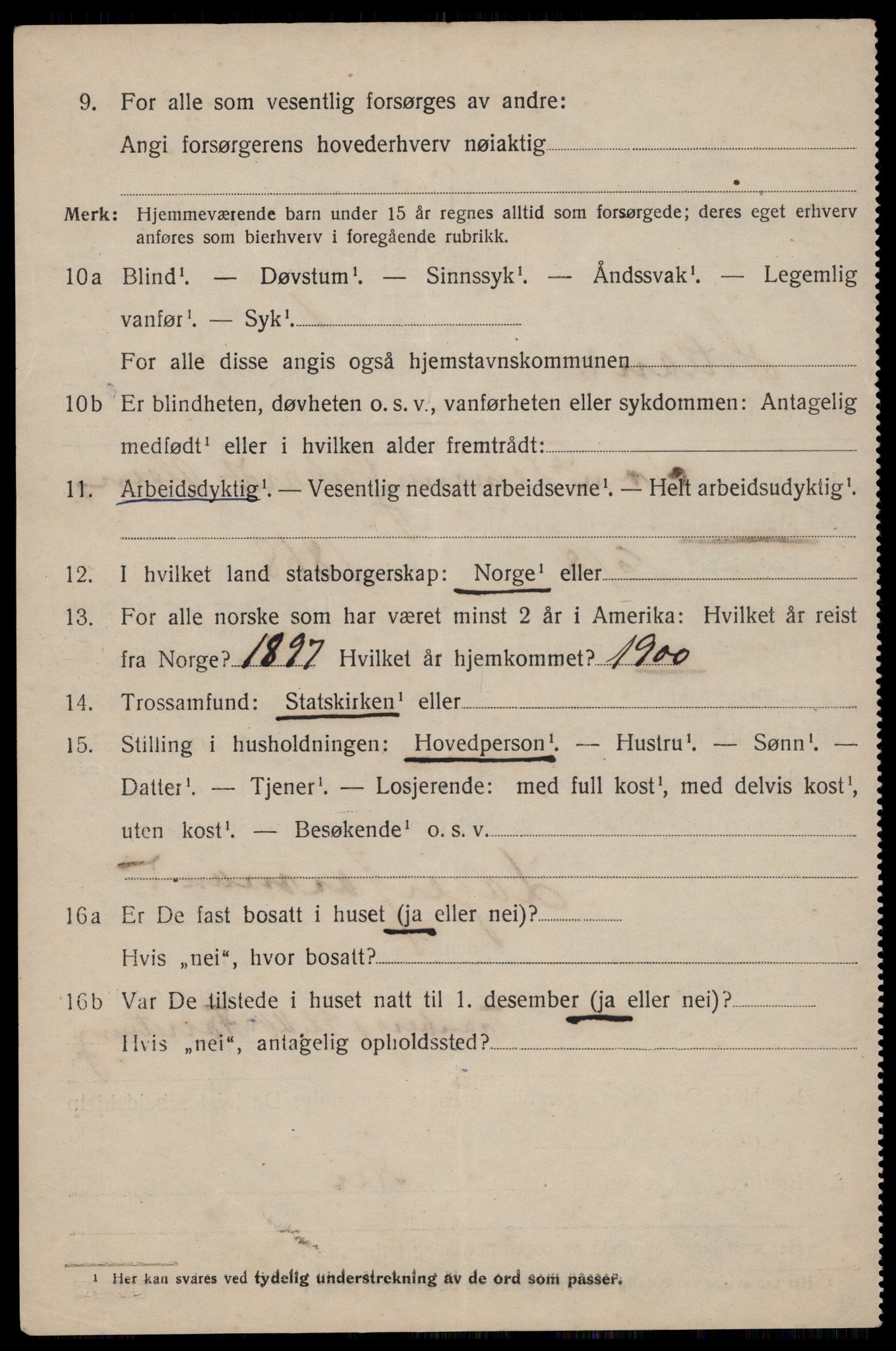 SAST, 1920 census for Hetland, 1920, p. 20880