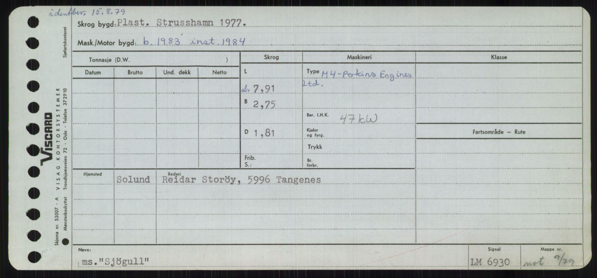 Sjøfartsdirektoratet med forløpere, Skipsmålingen, RA/S-1627/H/Ha/L0005/0001: Fartøy, S-Sven / Fartøy, S-Skji, p. 533