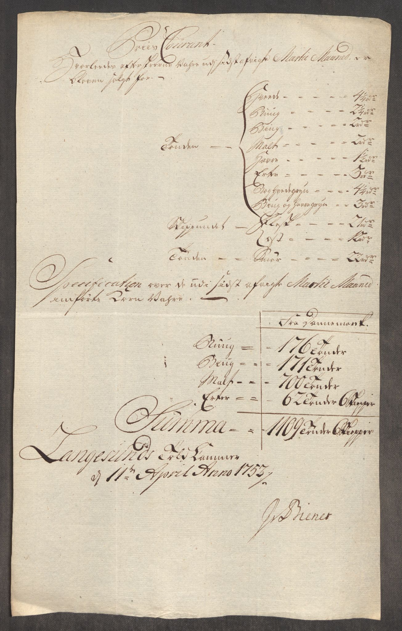 Rentekammeret inntil 1814, Realistisk ordnet avdeling, AV/RA-EA-4070/Oe/L0004: [Ø1]: Priskuranter, 1749-1752, p. 928