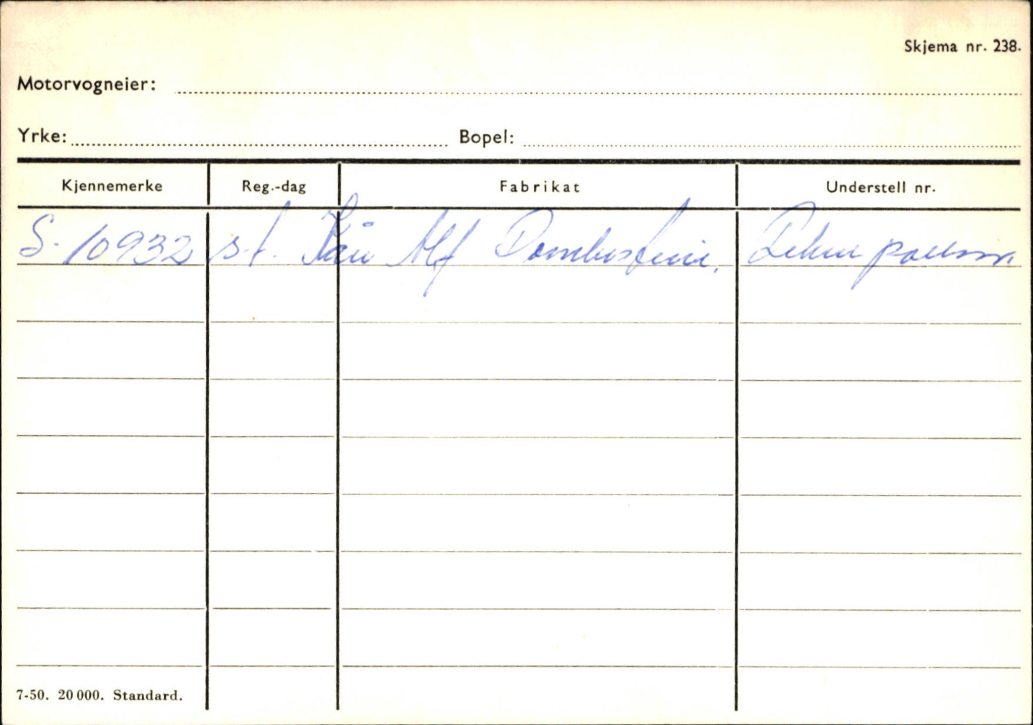 Statens vegvesen, Sogn og Fjordane vegkontor, SAB/A-5301/4/F/L0144: Registerkort Vågsøy A-R, 1945-1975, p. 1709