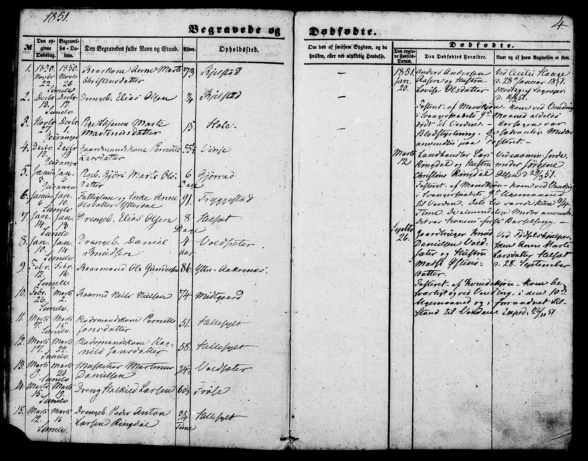 Ministerialprotokoller, klokkerbøker og fødselsregistre - Møre og Romsdal, SAT/A-1454/517/L0223: Parish register (official) no. 517A03, 1850-1870, p. 4