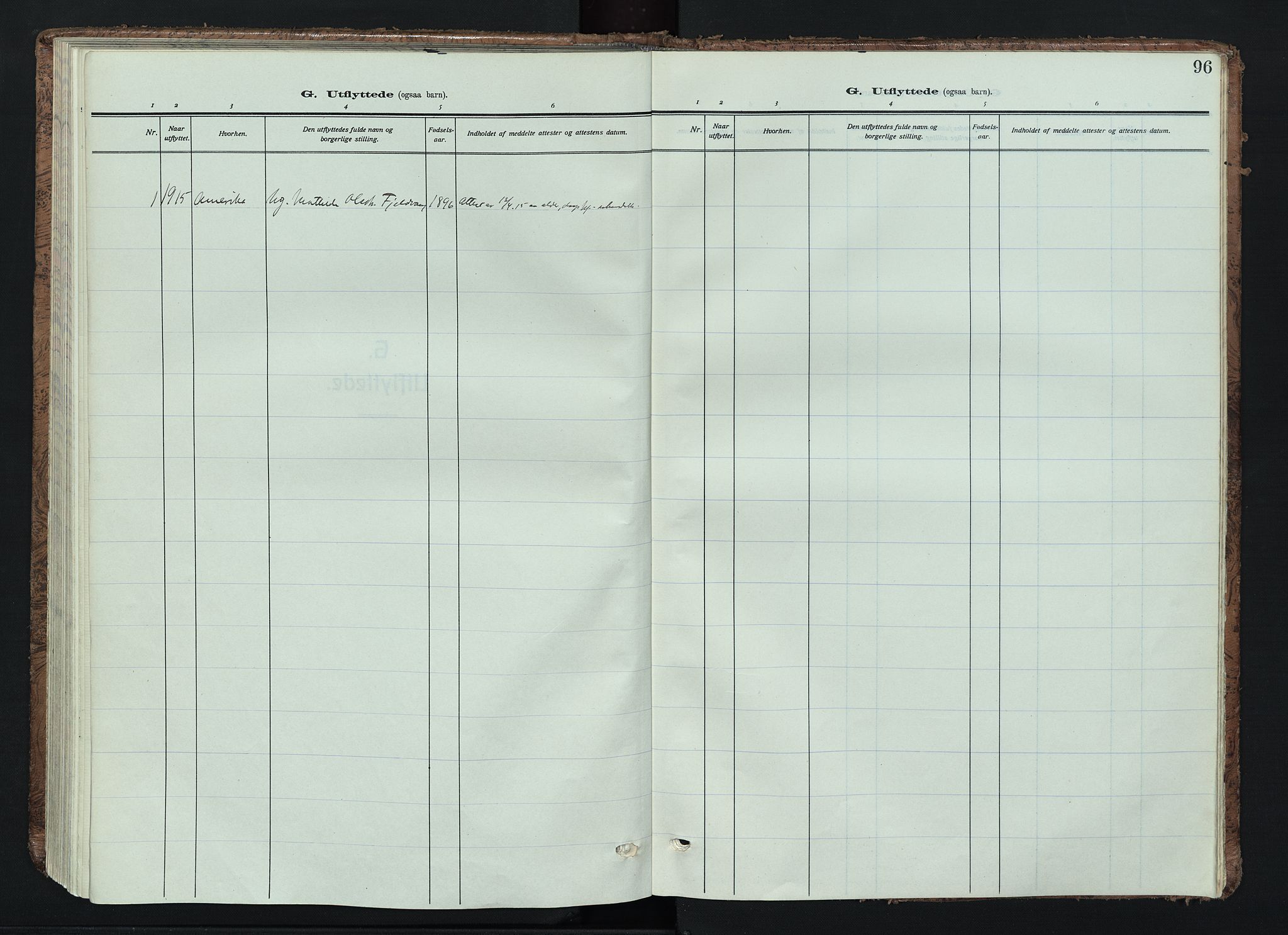 Trysil prestekontor, AV/SAH-PREST-046/H/Ha/Haa/L0016: Parish register (official) no. 16, 1913-1946, p. 96