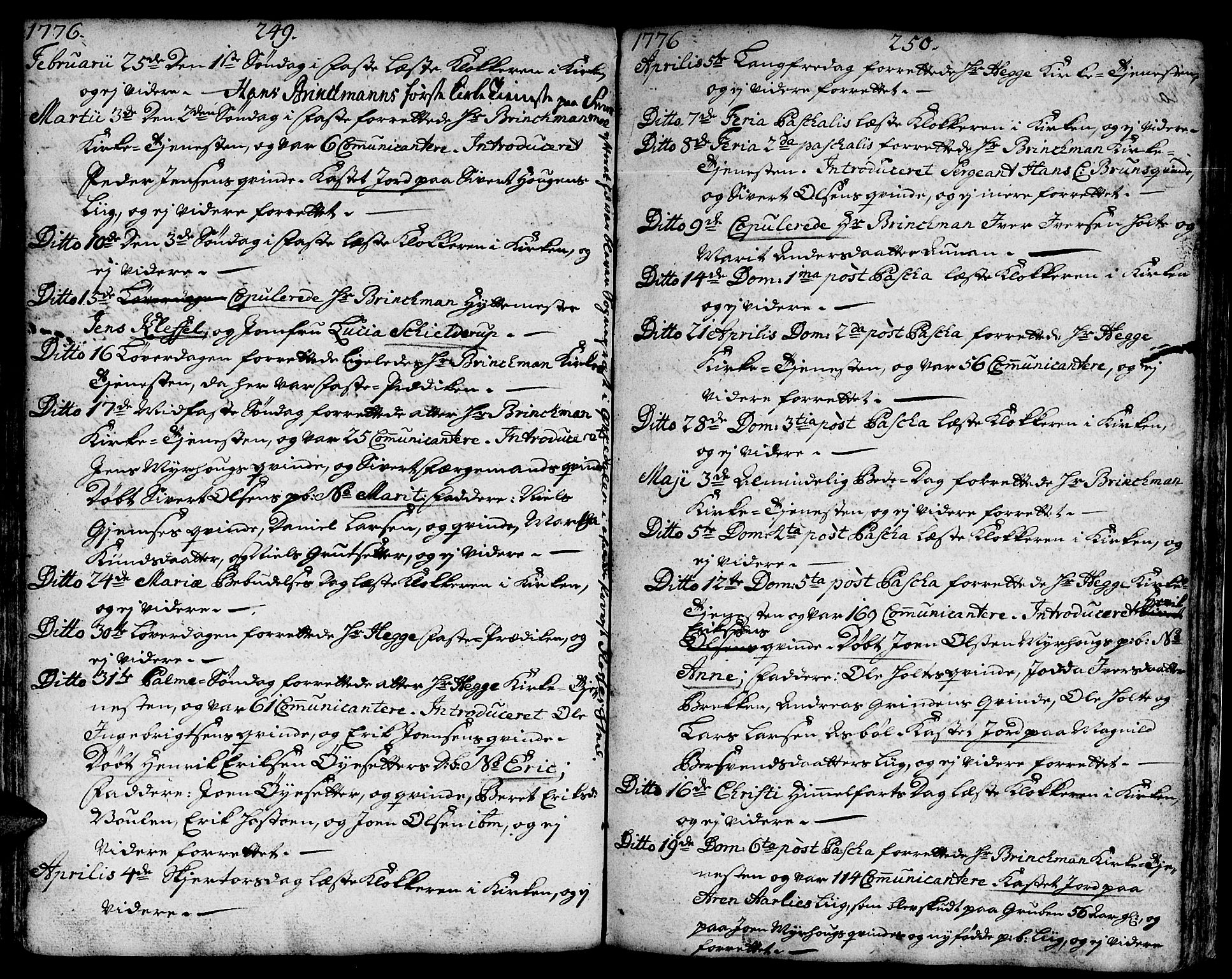 Ministerialprotokoller, klokkerbøker og fødselsregistre - Sør-Trøndelag, SAT/A-1456/671/L0840: Parish register (official) no. 671A02, 1756-1794, p. 249-250