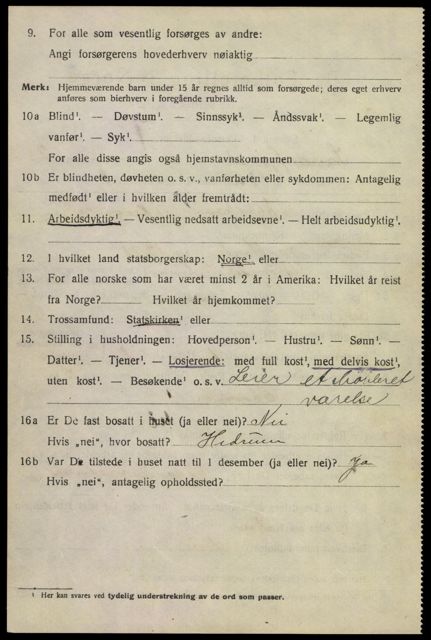 SAKO, 1920 census for Sandefjord, 1920, p. 5597