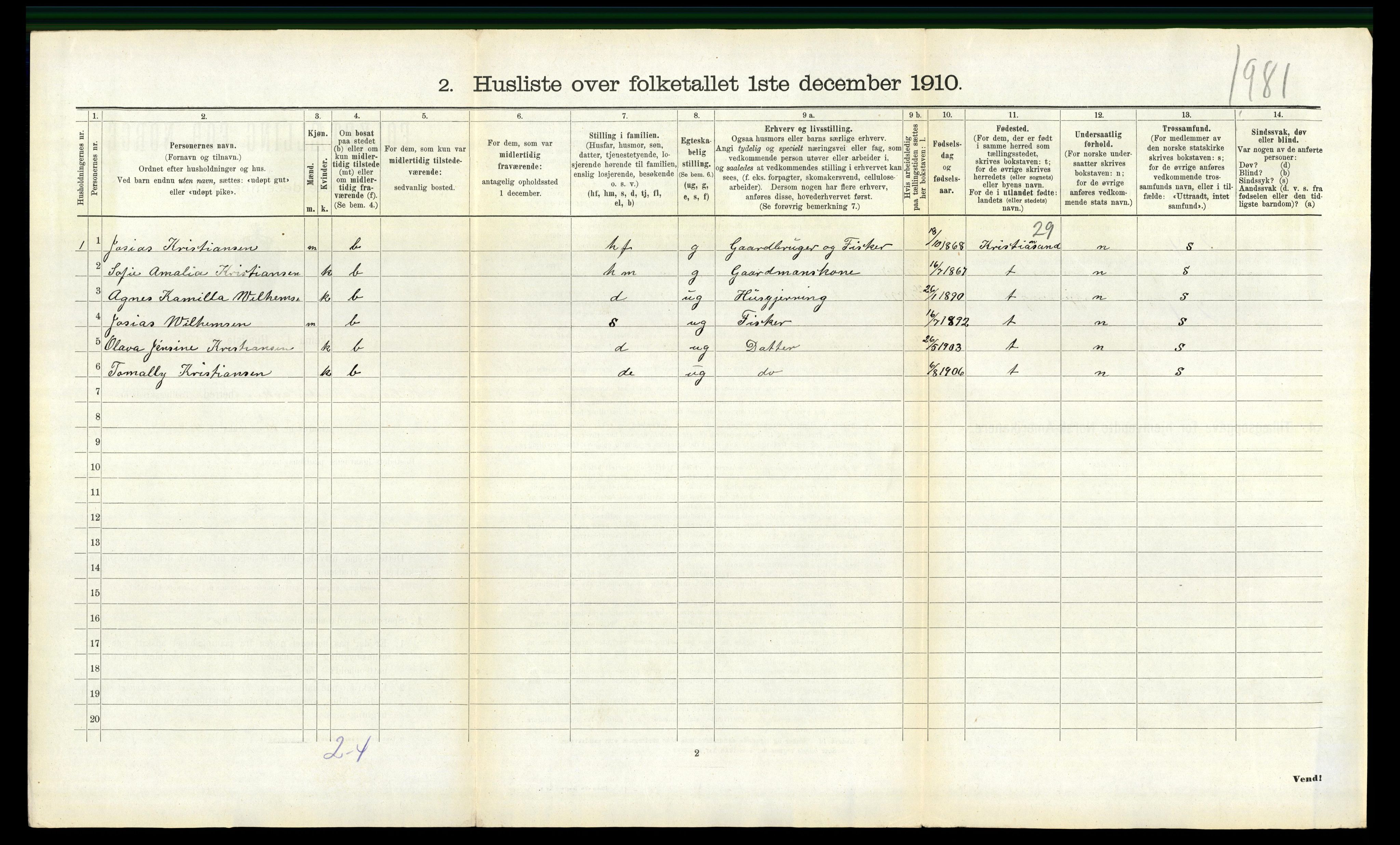 RA, 1910 census for Halse og Harkmark, 1910, p. 1361