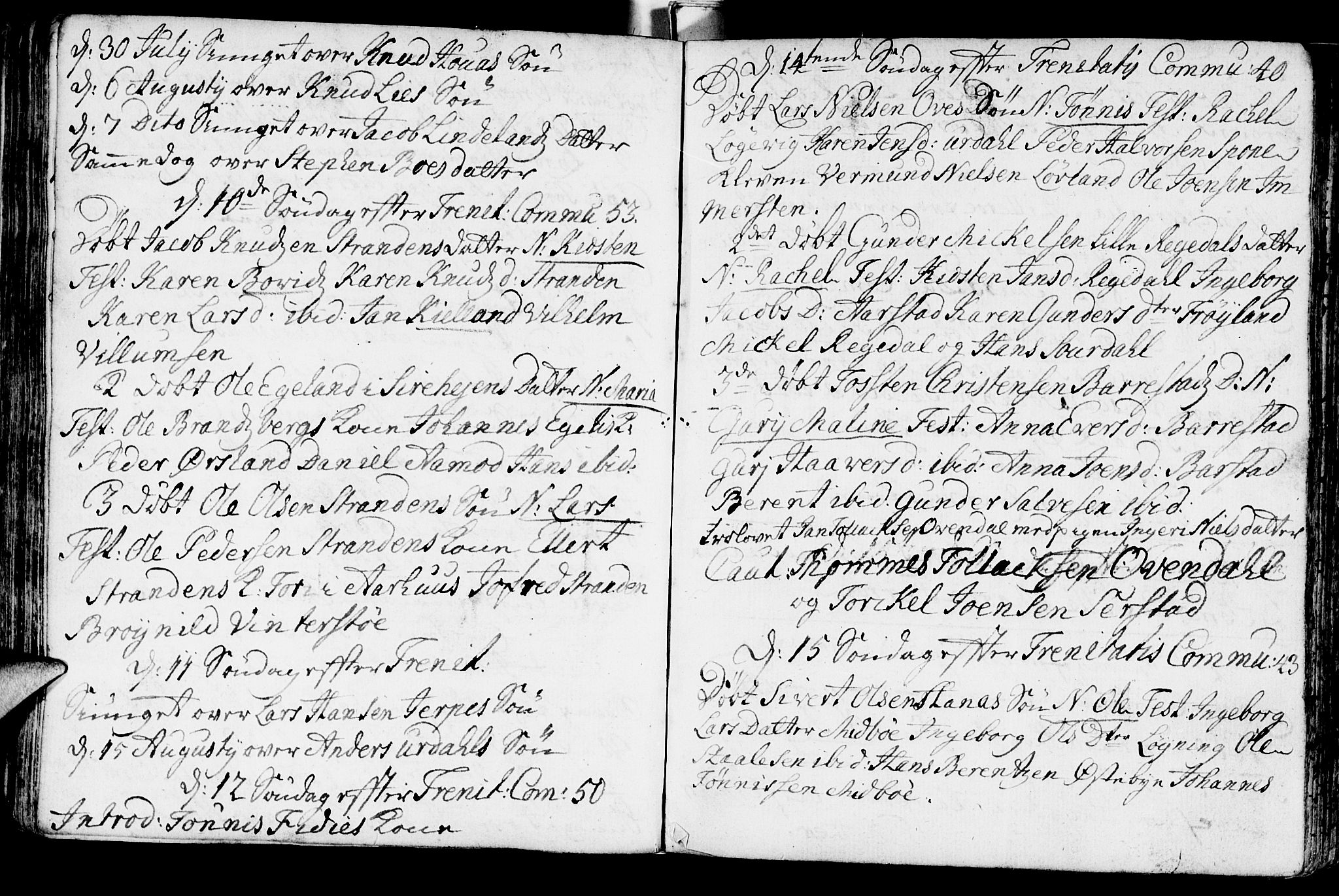 Sokndal sokneprestkontor, AV/SAST-A-101808: Parish register (official) no. A 3, 1740-1806