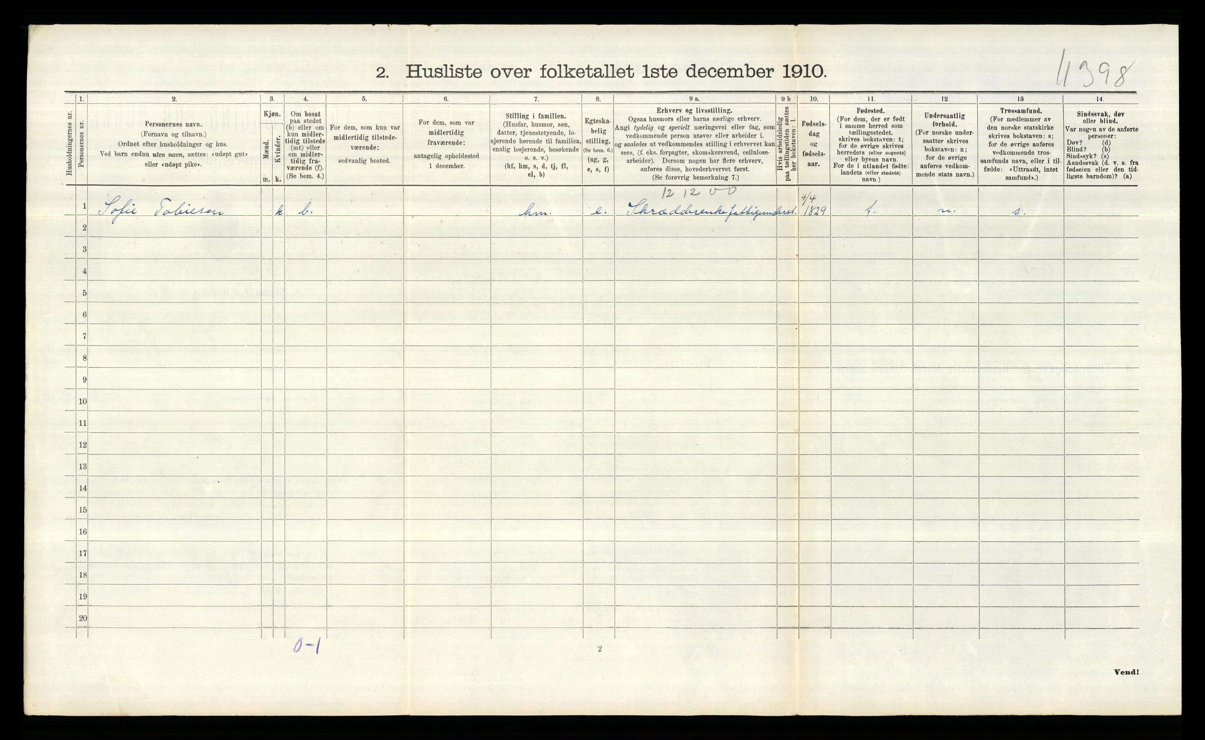 RA, 1910 census for Aremark, 1910, p. 298