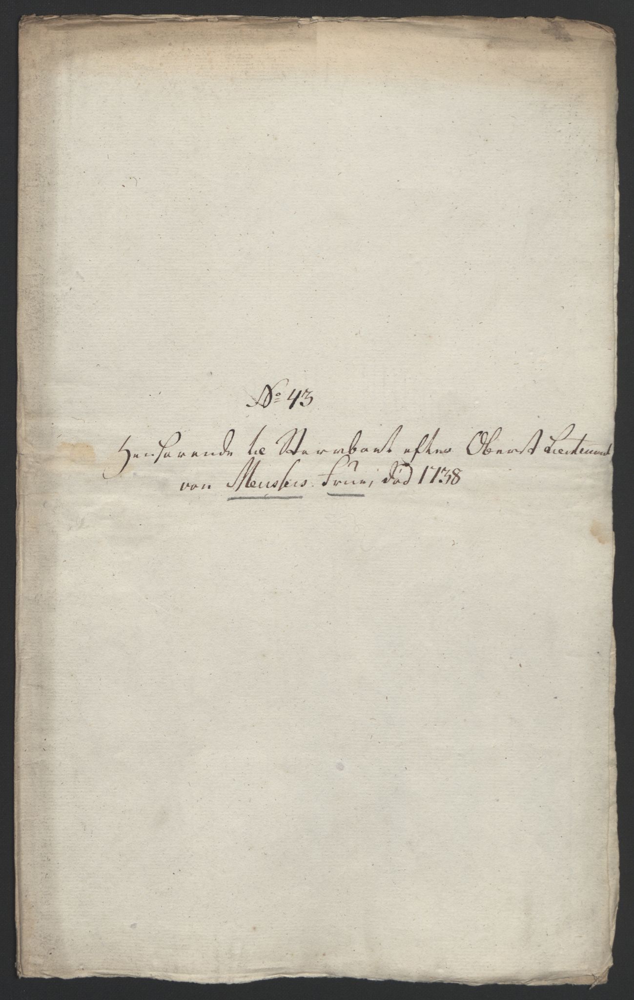 Forsvaret, Generalauditøren, RA/RAFA-1772/F/Fj/Fja/L0022: --, 1733-1821, p. 510