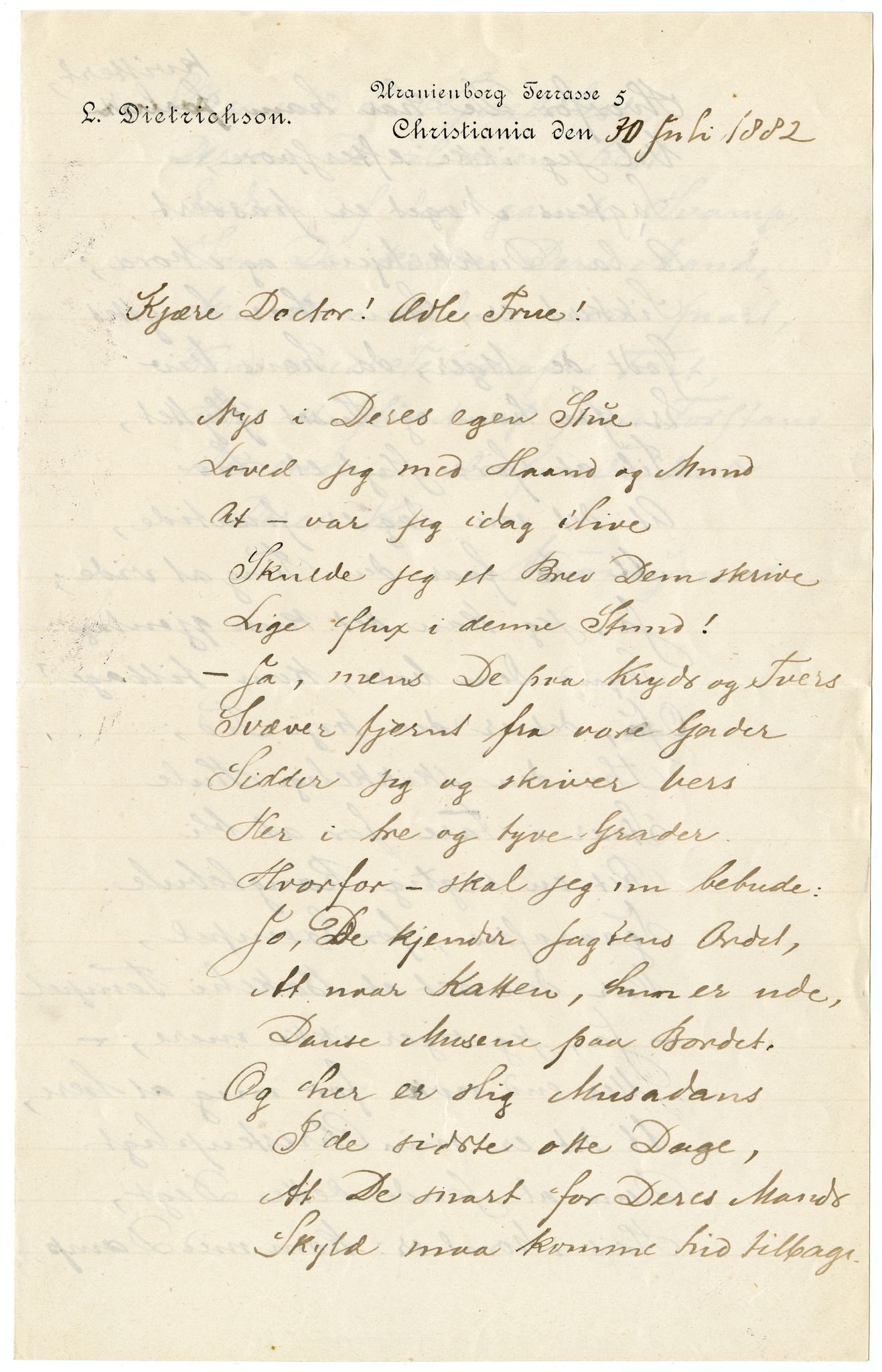 Diderik Maria Aalls brevsamling, NF/Ark-1023/F/L0003: D.M. Aalls brevsamling. D - G, 1797-1889, p. 72