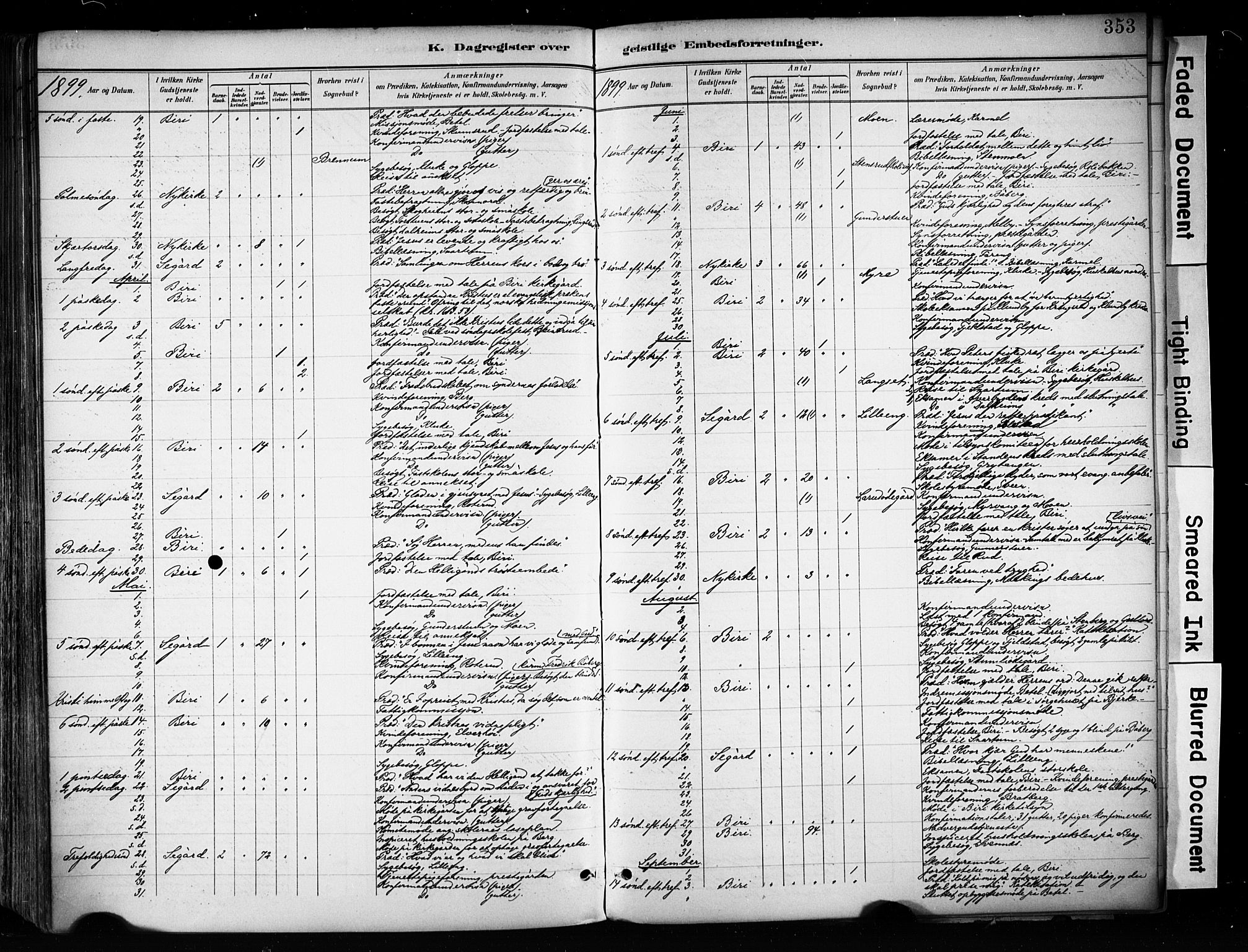 Biri prestekontor, AV/SAH-PREST-096/H/Ha/Haa/L0009: Parish register (official) no. 9, 1887-1900, p. 353