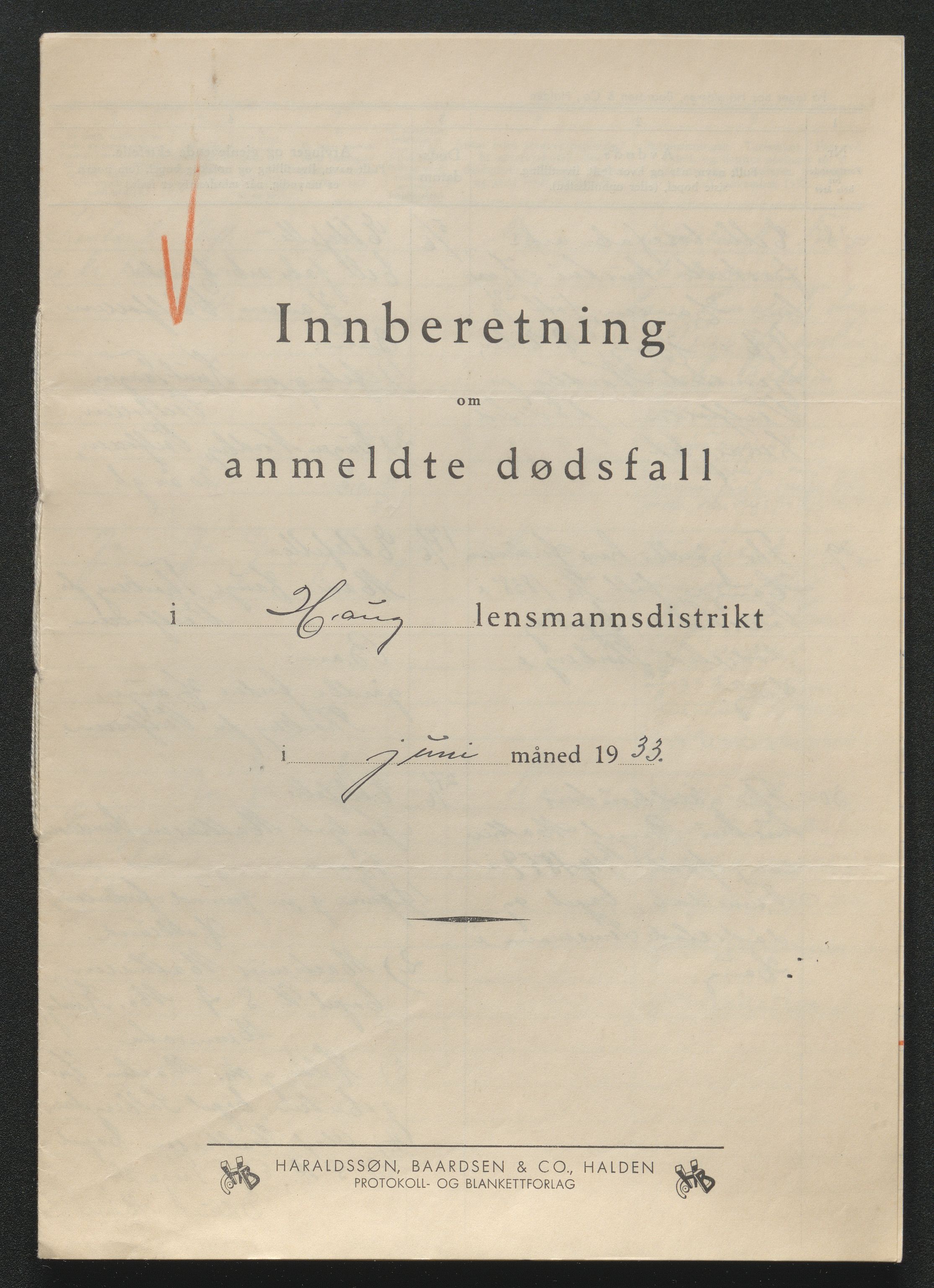 Eiker, Modum og Sigdal sorenskriveri, AV/SAKO-A-123/H/Ha/Hab/L0048: Dødsfallsmeldinger, 1933, p. 401