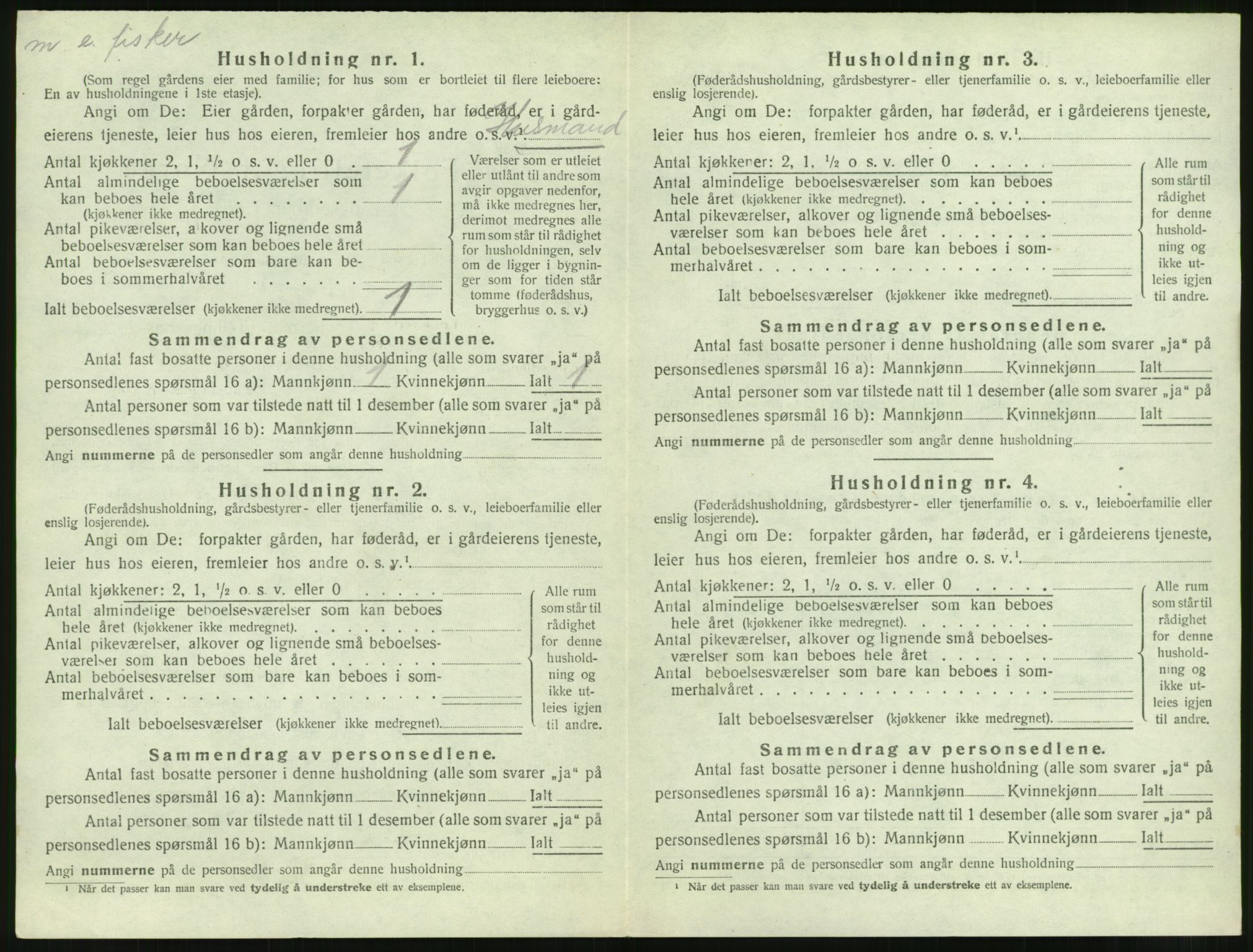 SAT, 1920 census for Edøy, 1920, p. 245