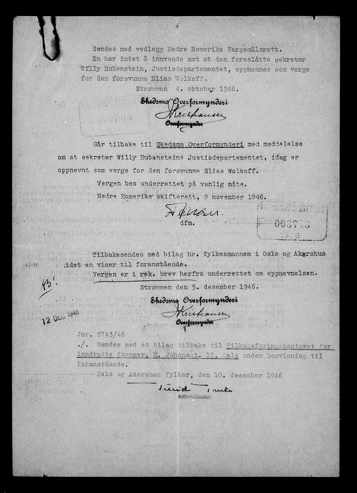 Justisdepartementet, Tilbakeføringskontoret for inndratte formuer, RA/S-1564/H/Hc/Hcc/L0986: --, 1945-1947, p. 615