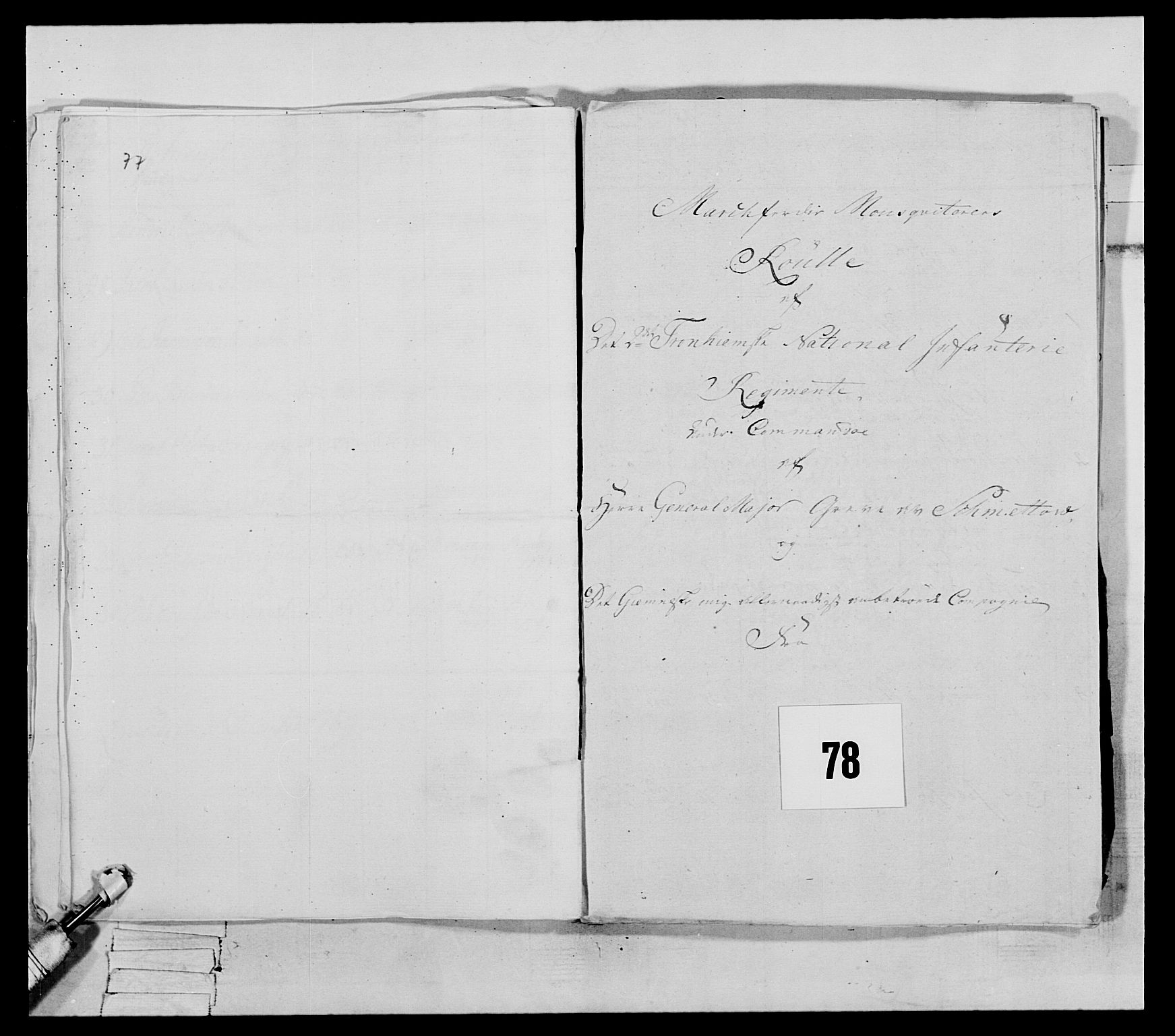 Generalitets- og kommissariatskollegiet, Det kongelige norske kommissariatskollegium, RA/EA-5420/E/Eh/L0079: 2. Trondheimske nasjonale infanteriregiment, 1782-1789, p. 357