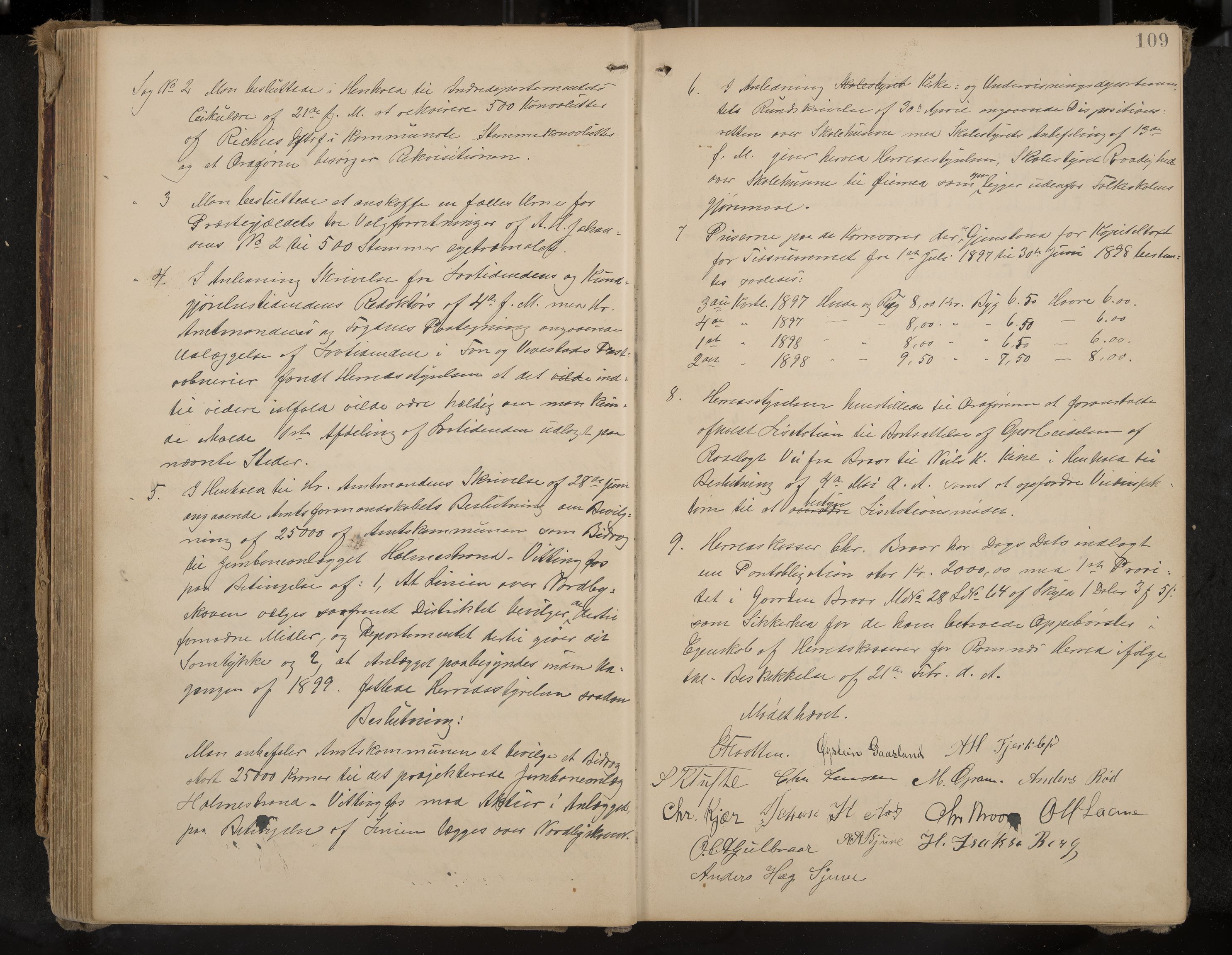 Ramnes formannskap og sentraladministrasjon, IKAK/0718021/A/Aa/L0004: Møtebok, 1892-1907, p. 109
