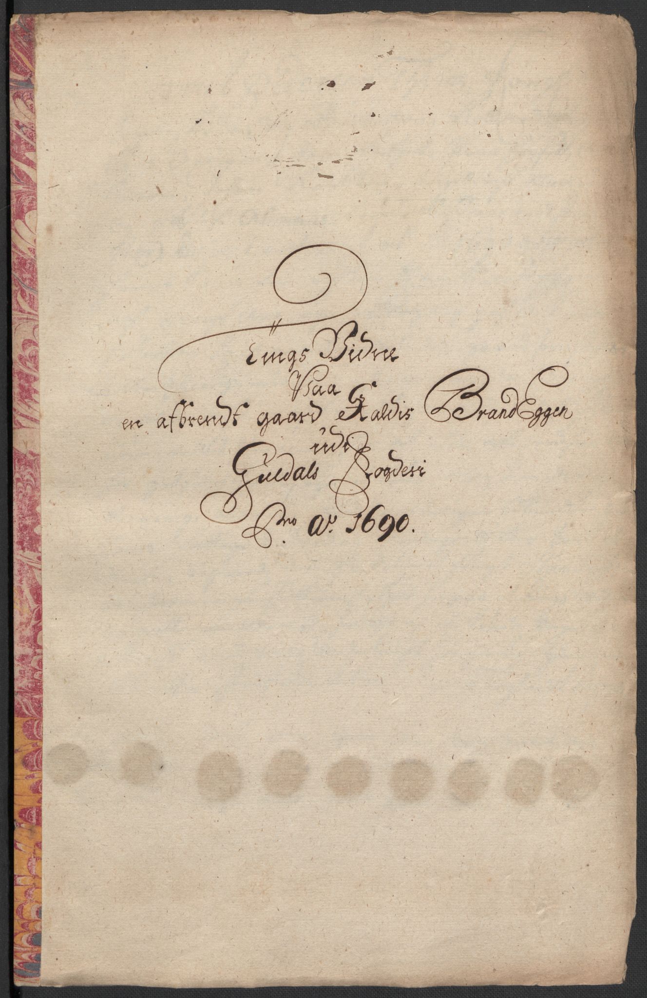 Rentekammeret inntil 1814, Reviderte regnskaper, Fogderegnskap, AV/RA-EA-4092/R59/L3940: Fogderegnskap Gauldal, 1689-1690, p. 421