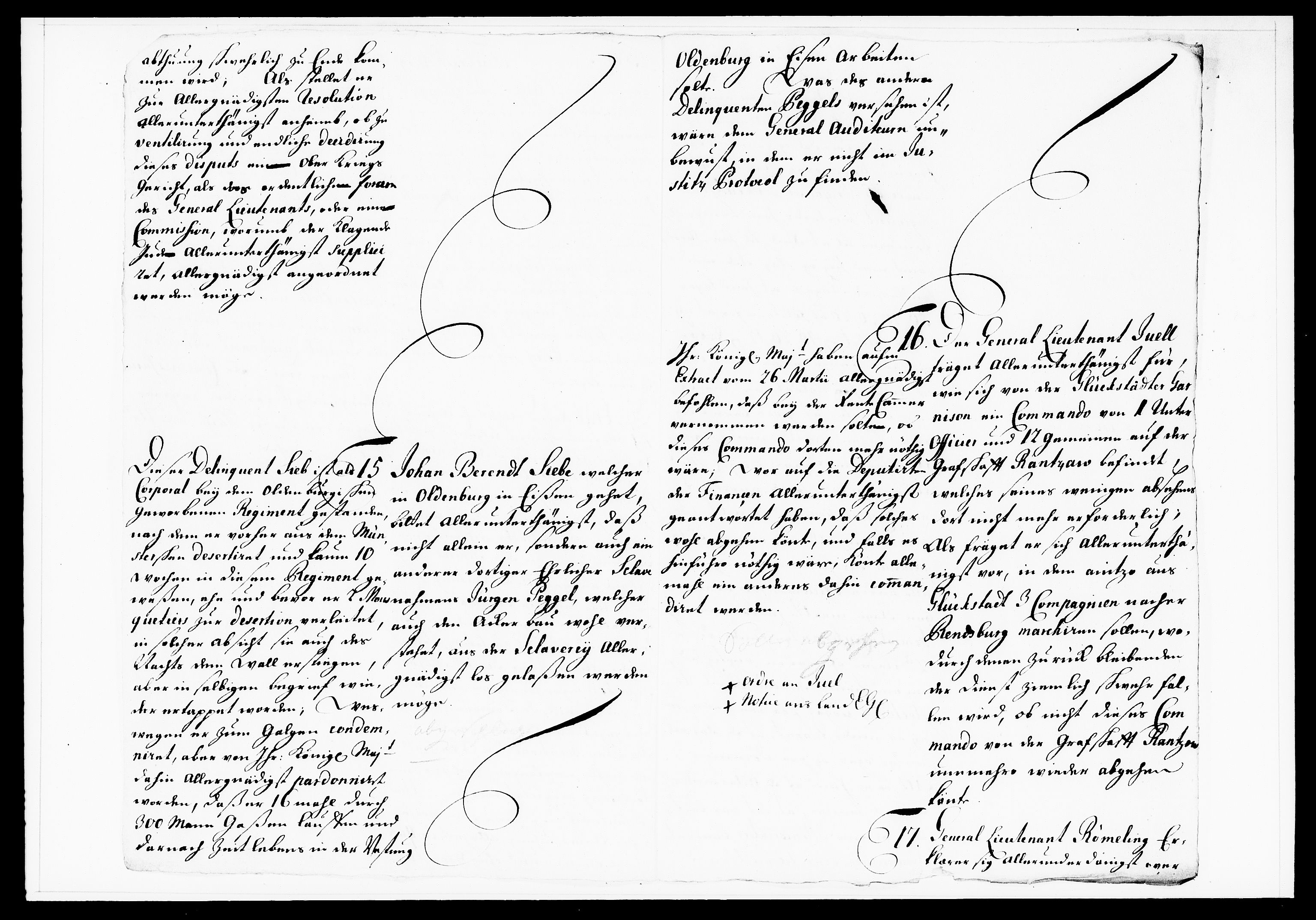 Krigskollegiet, Krigskancelliet, DRA/A-0006/-/1122-1129: Refererede sager, 1735, p. 162