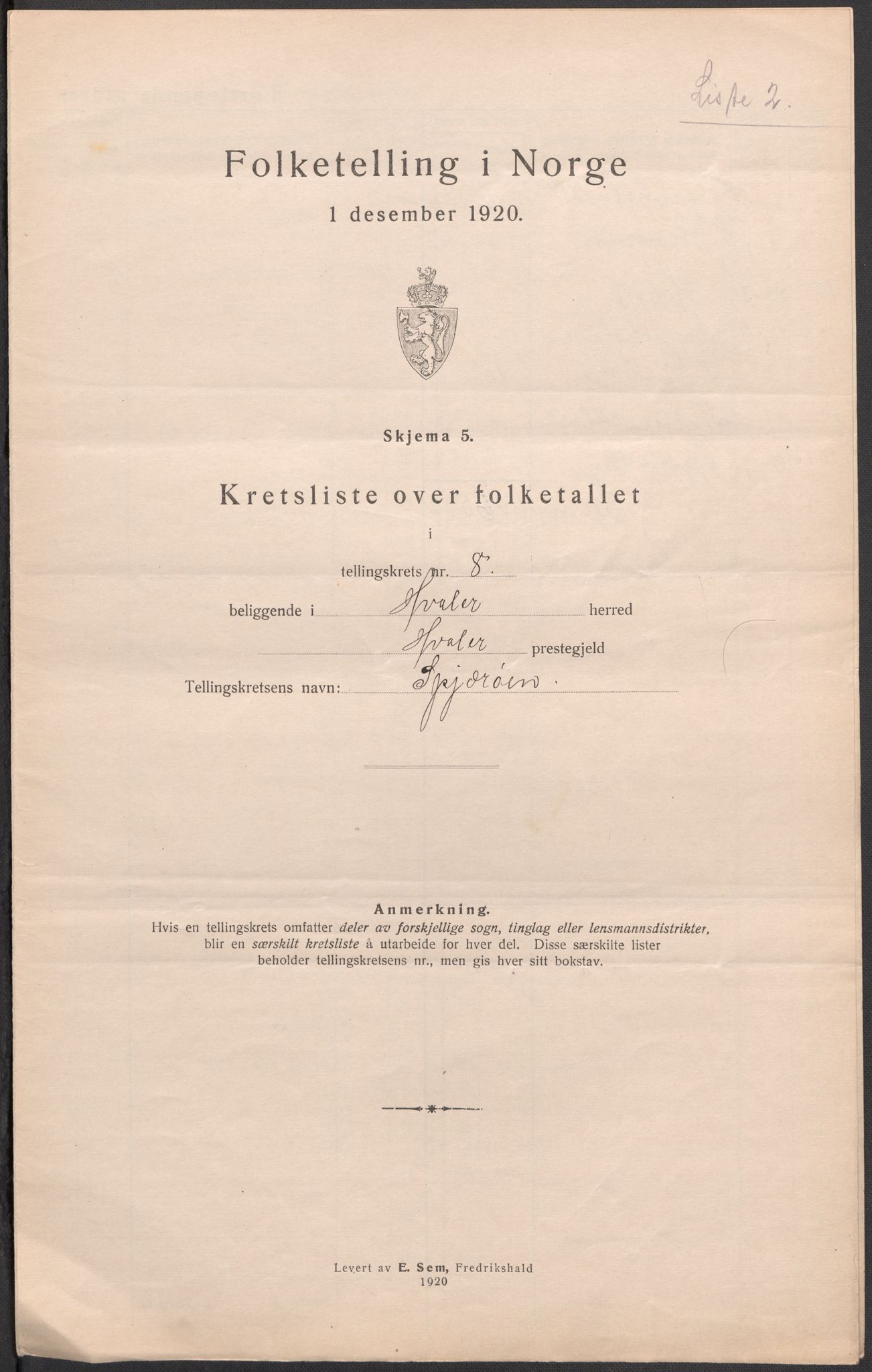 SAO, 1920 census for Hvaler, 1920, p. 31