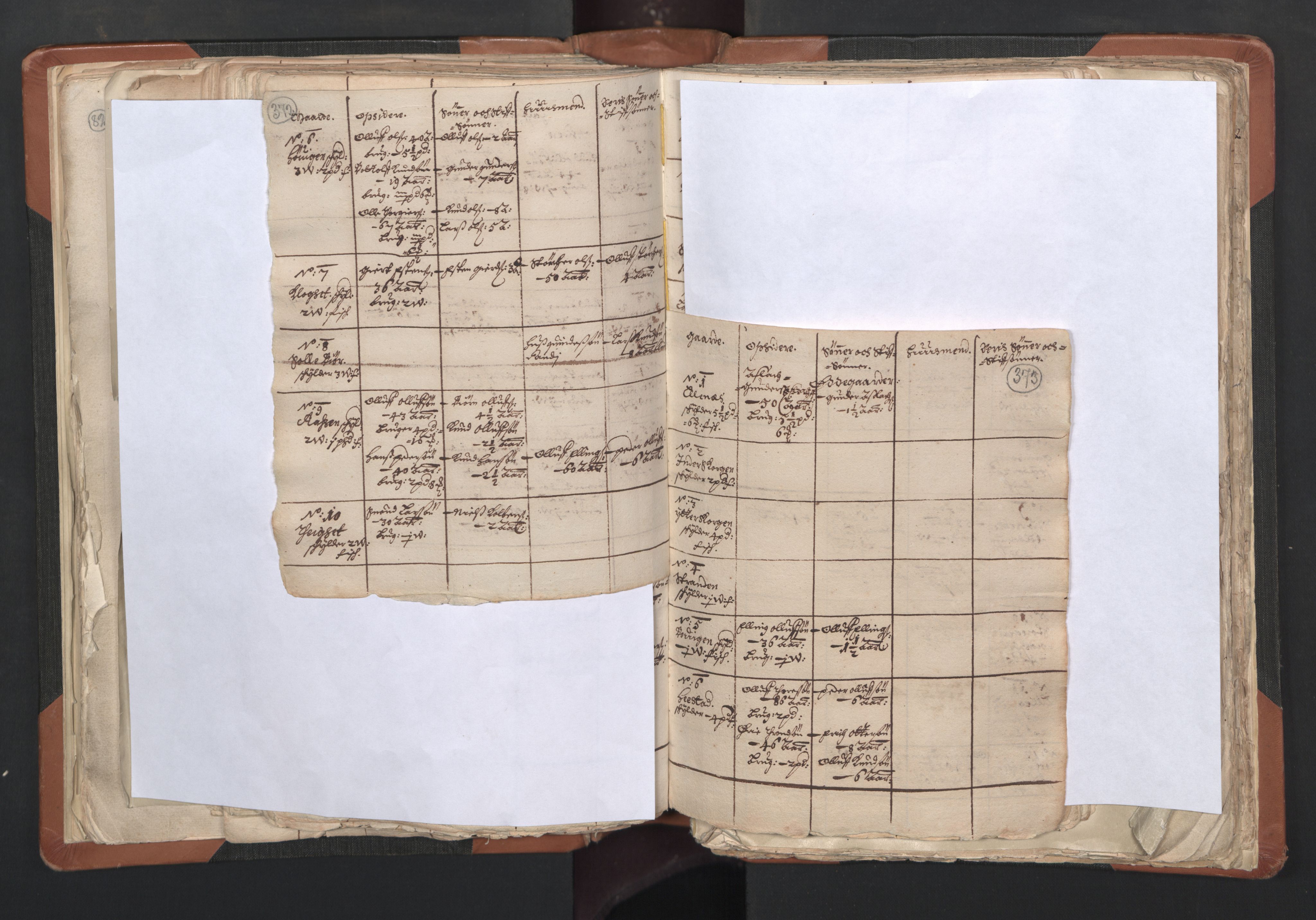 RA, Vicar's Census 1664-1666, no. 27: Romsdal deanery, 1664-1666, p. 372-373