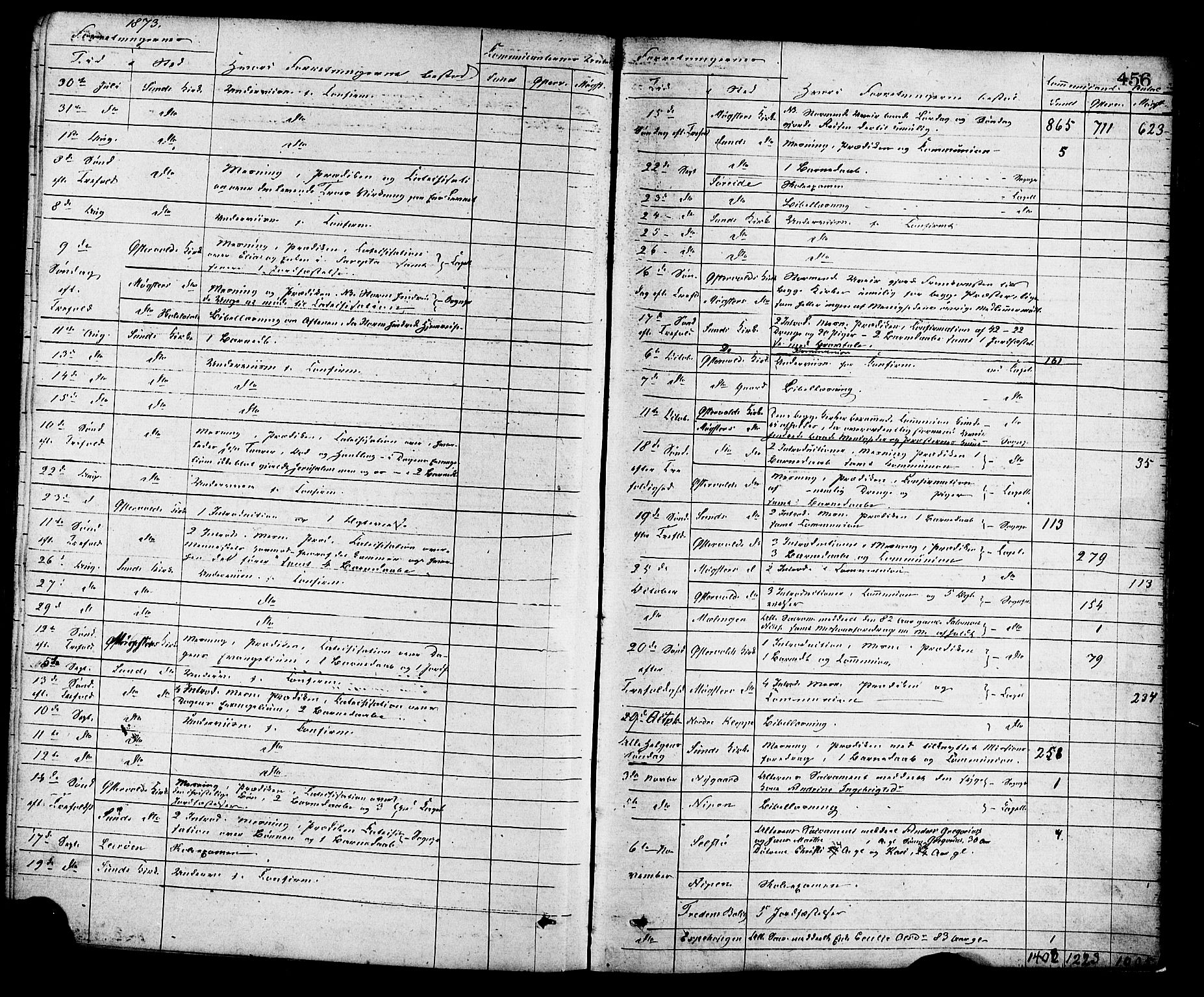 Sund sokneprestembete, AV/SAB-A-99930: Parish register (official) no. A 15, 1867-1881, p. 456